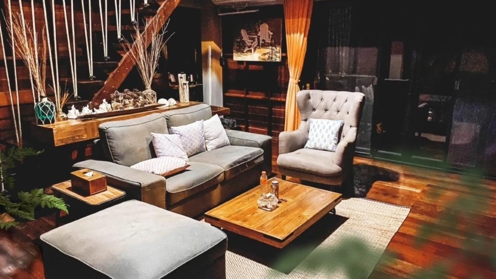 Living room in Koh Tao Cabana