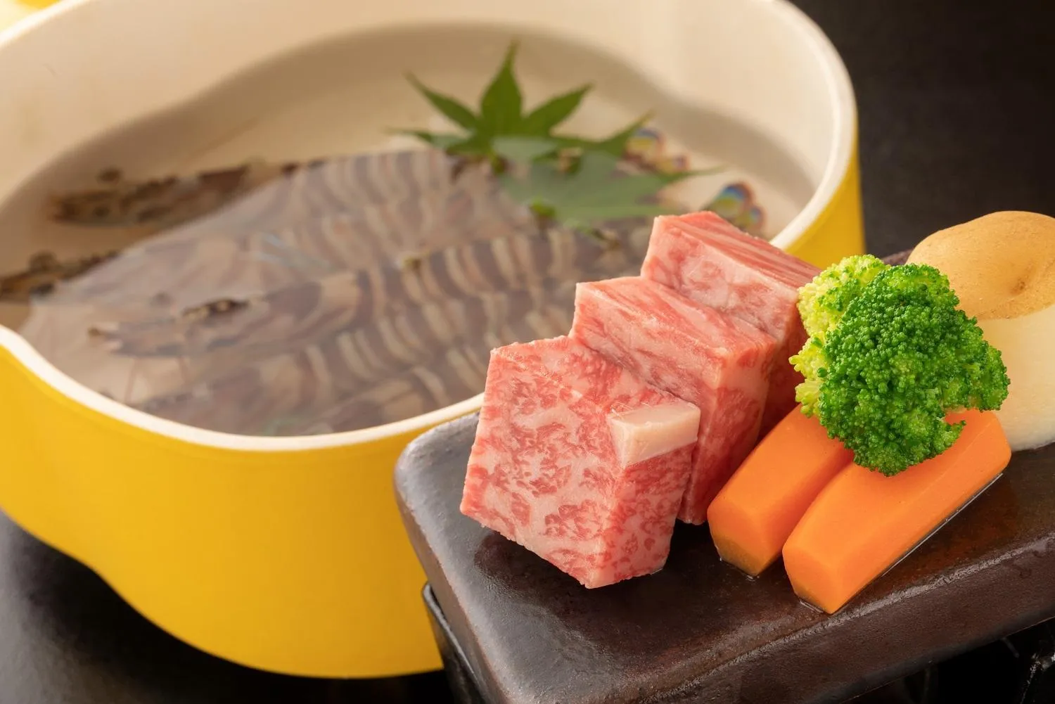 Food close-up in Sansuikan Kinryu