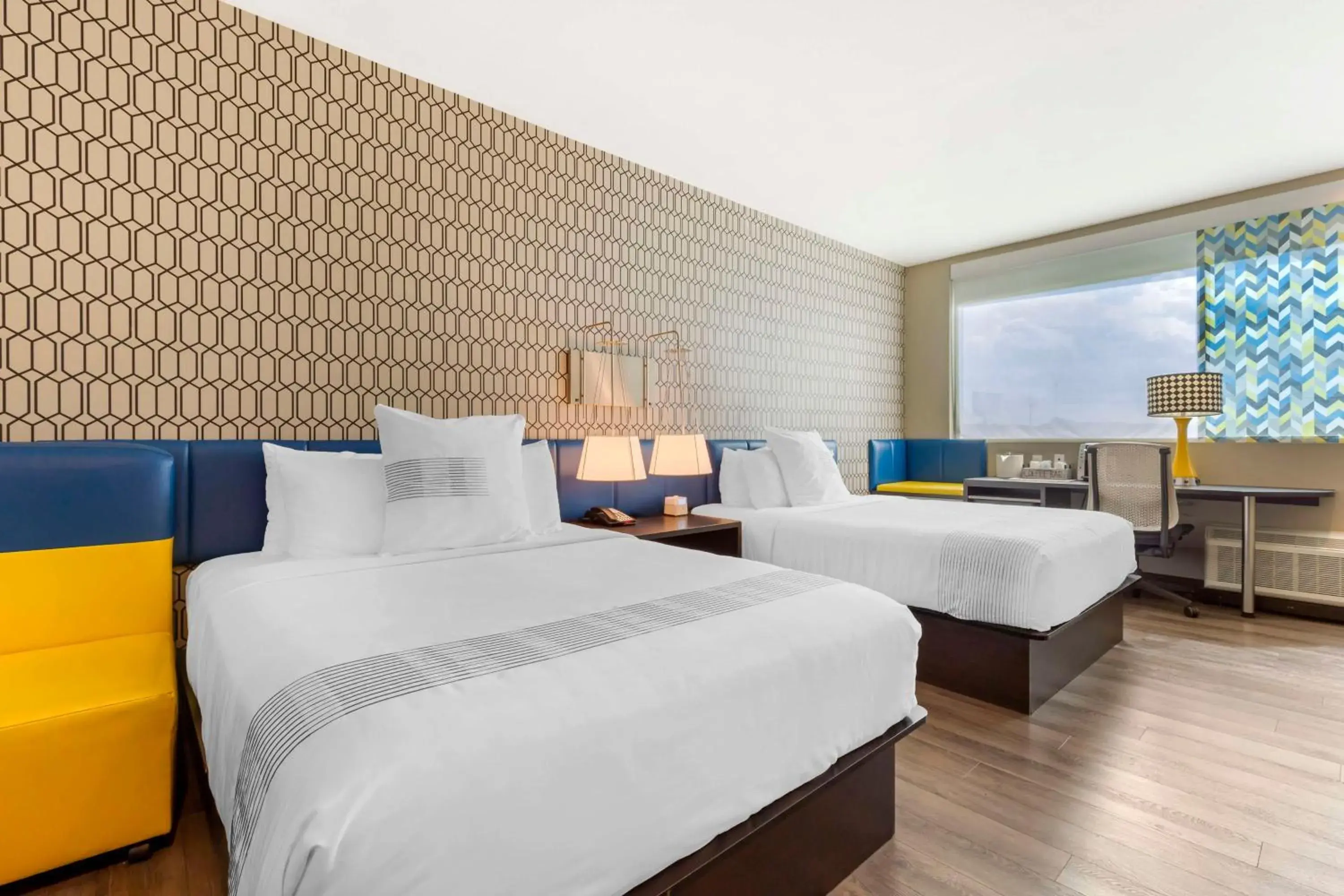 Queen Room with Two Queen Beds and Roll-In Shower - Disability Access in GLō Best Western DeSoto Dallas Queen Room with Two Queen Beds and Roll-In Shower - Disability Access in GLō Best Western DeSoto Dallas