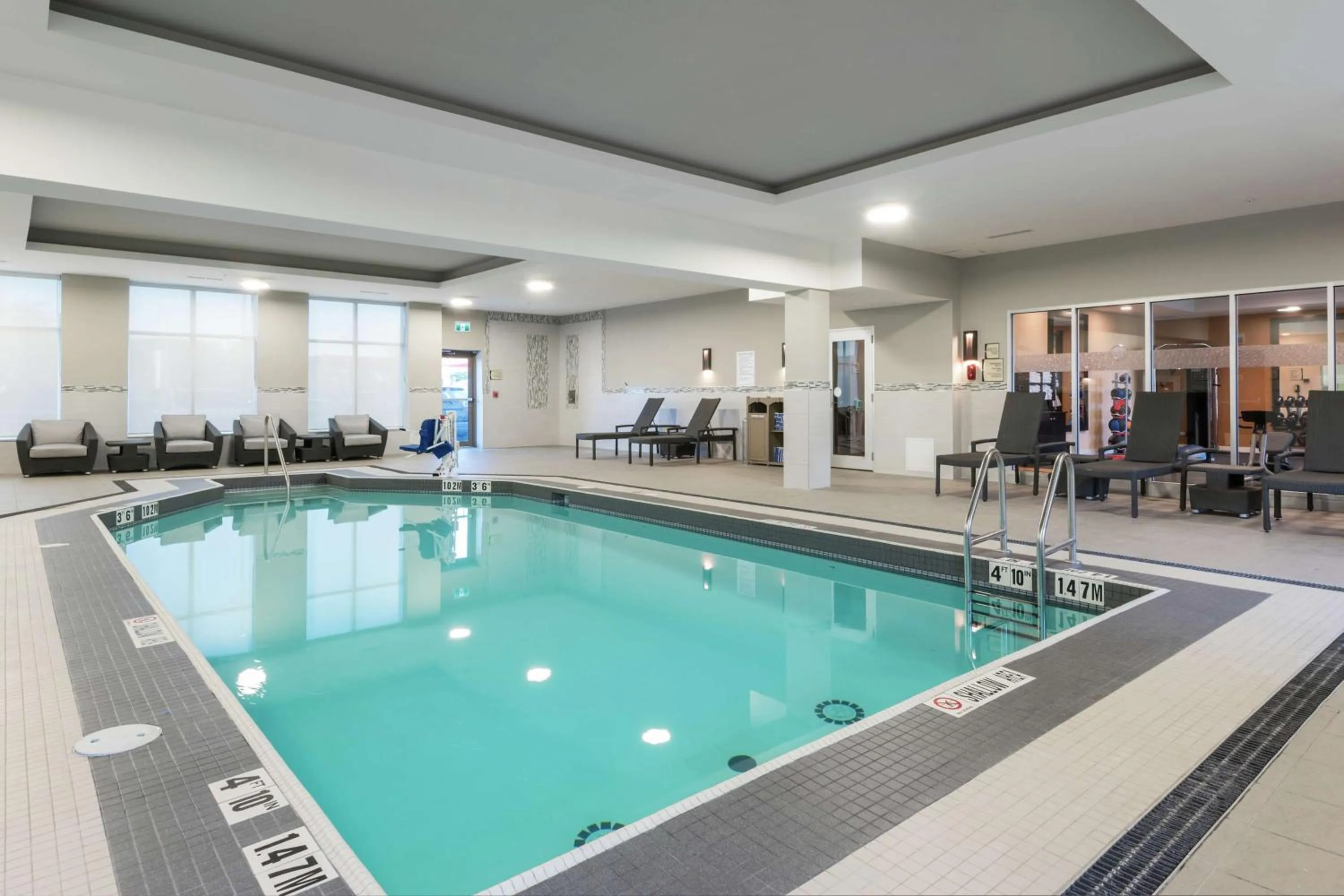 Pool view in Homewood Suites By Hilton Ottawa Airport