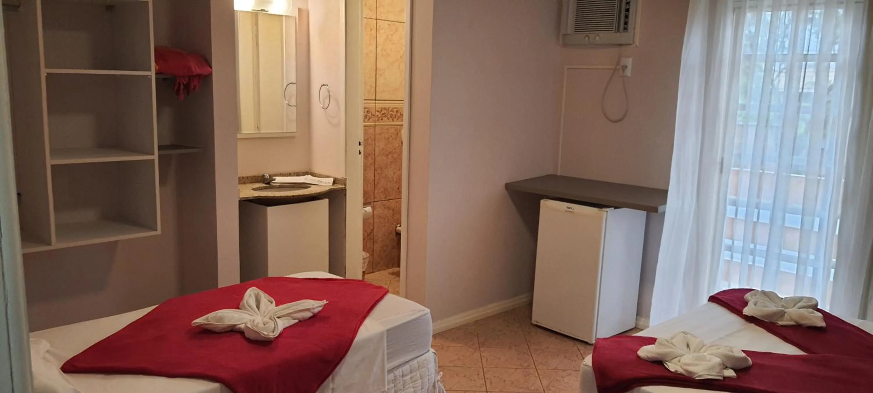 Bed in Hotel Pousada Ilha do Mar Bombinhas