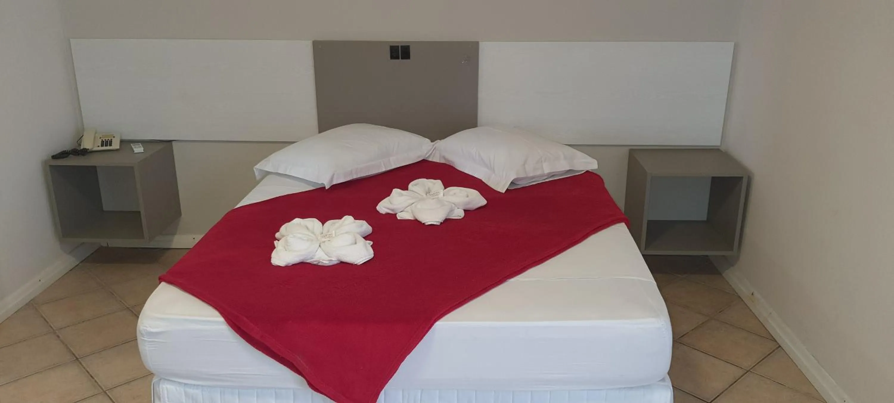 Bed in Hotel Pousada Ilha do Mar Bombinhas