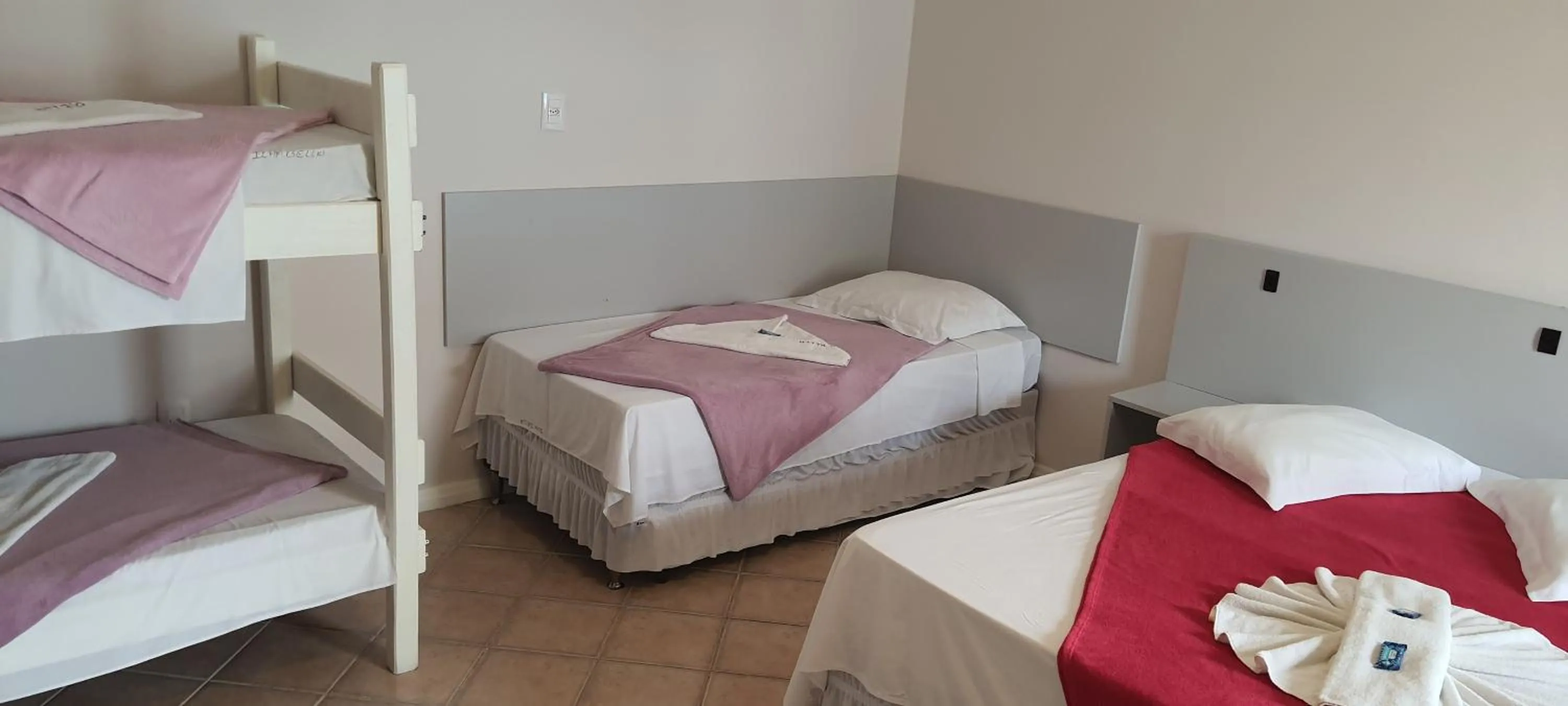 Bed in Hotel Pousada Ilha do Mar Bombinhas