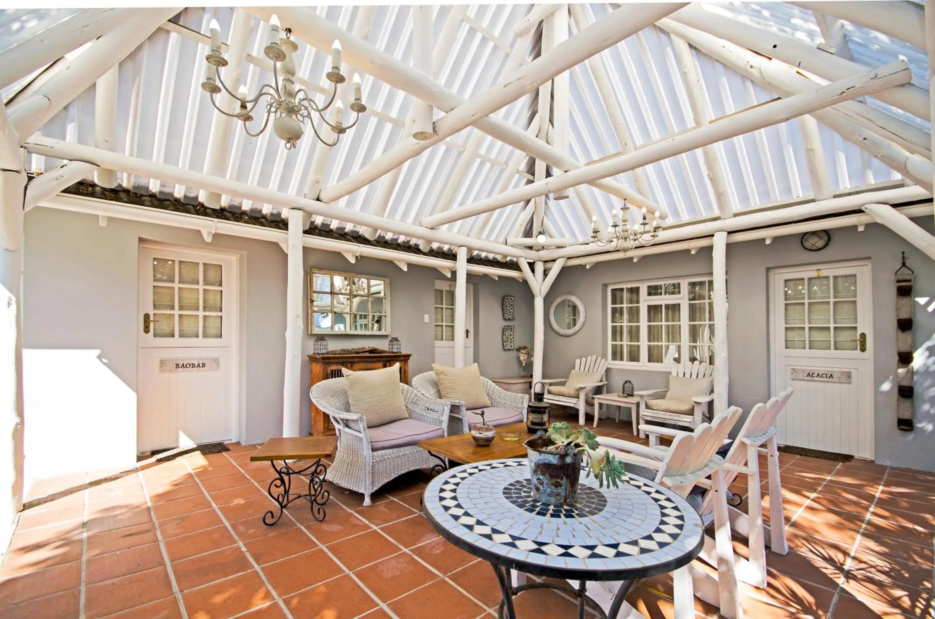 Patio in Lodge on Main Guest House and Conference Centre