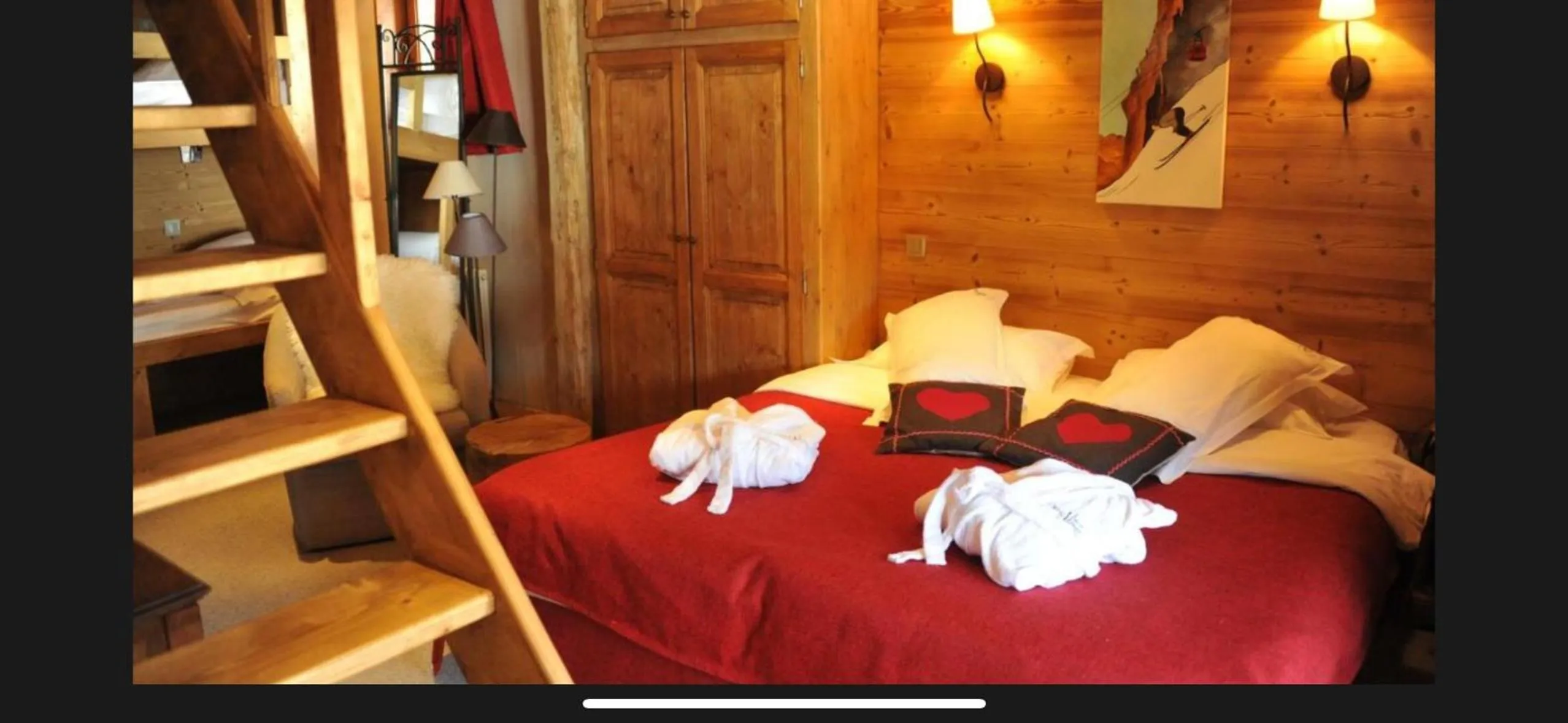 Bed in Hôtel Chalet Alpage