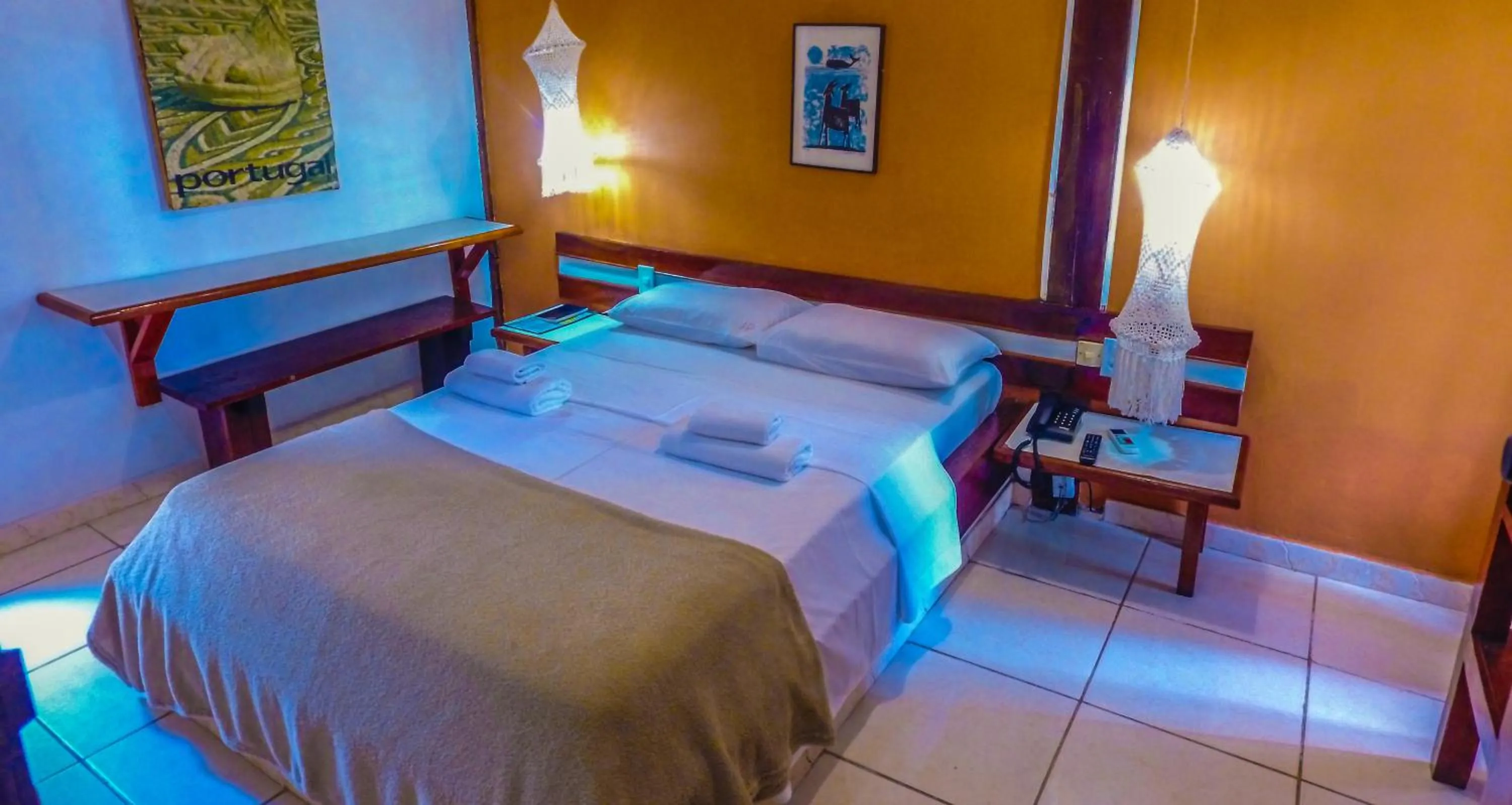 Bed in Pousada Aldeia Portuguesa