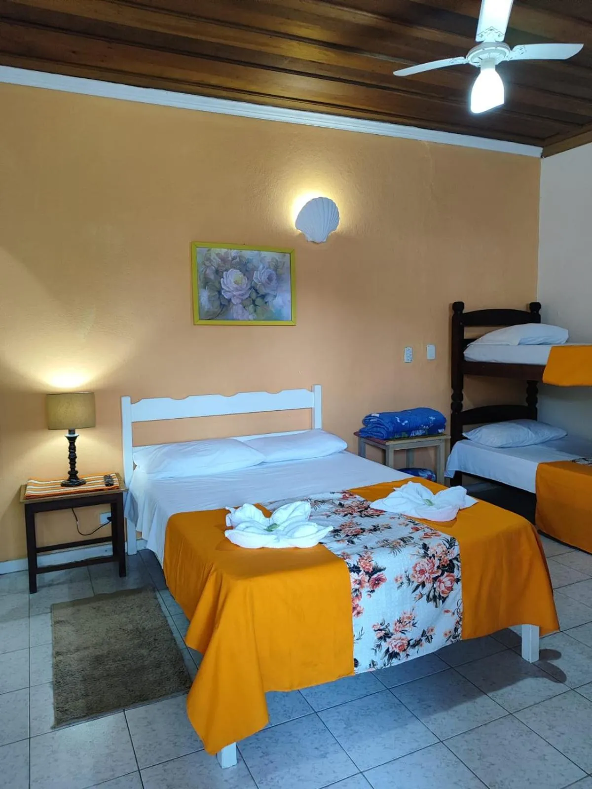 Bed in Pousada Florescer