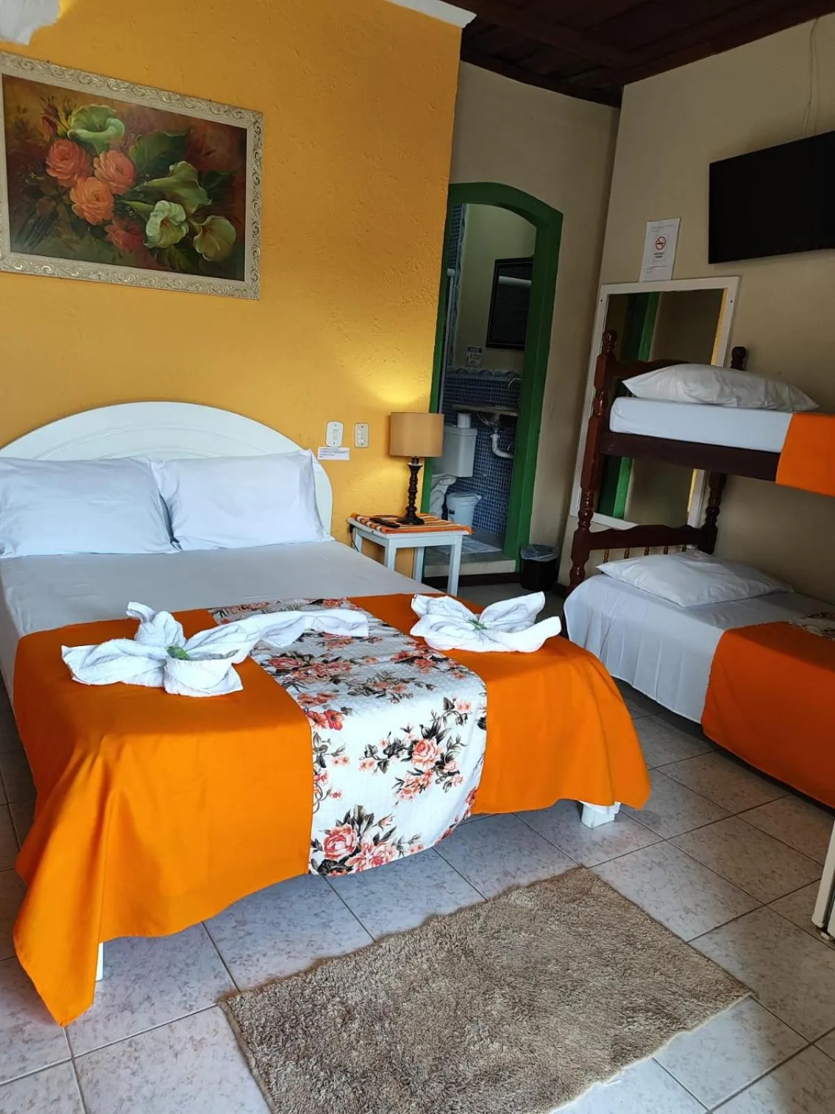 Bed in Pousada Florescer