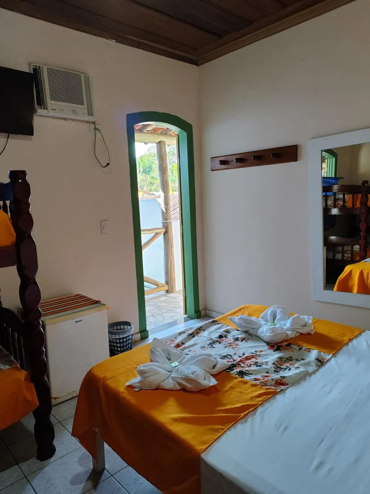 Bed in Pousada Florescer