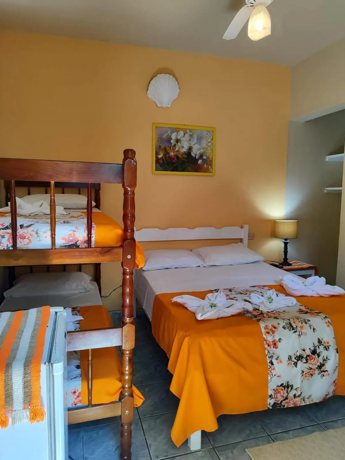 Bed in Pousada Florescer