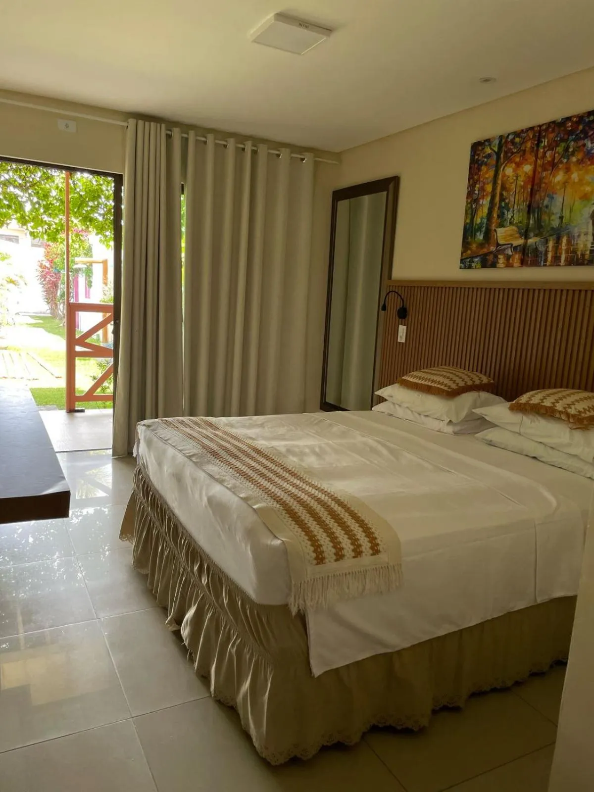 Bed in Pousada Le Baron