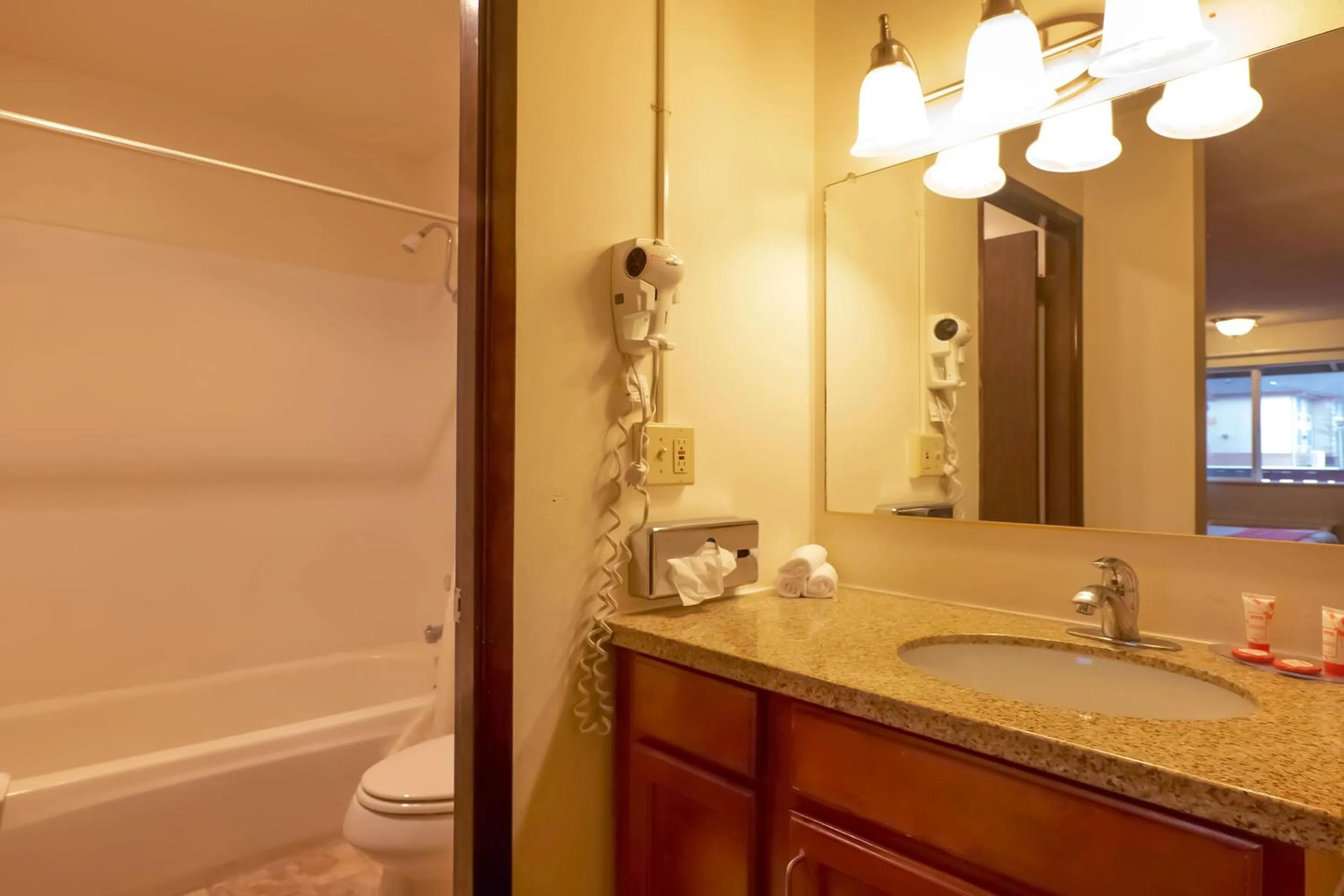 Bathroom in Travelodge by Wyndham Chehalis