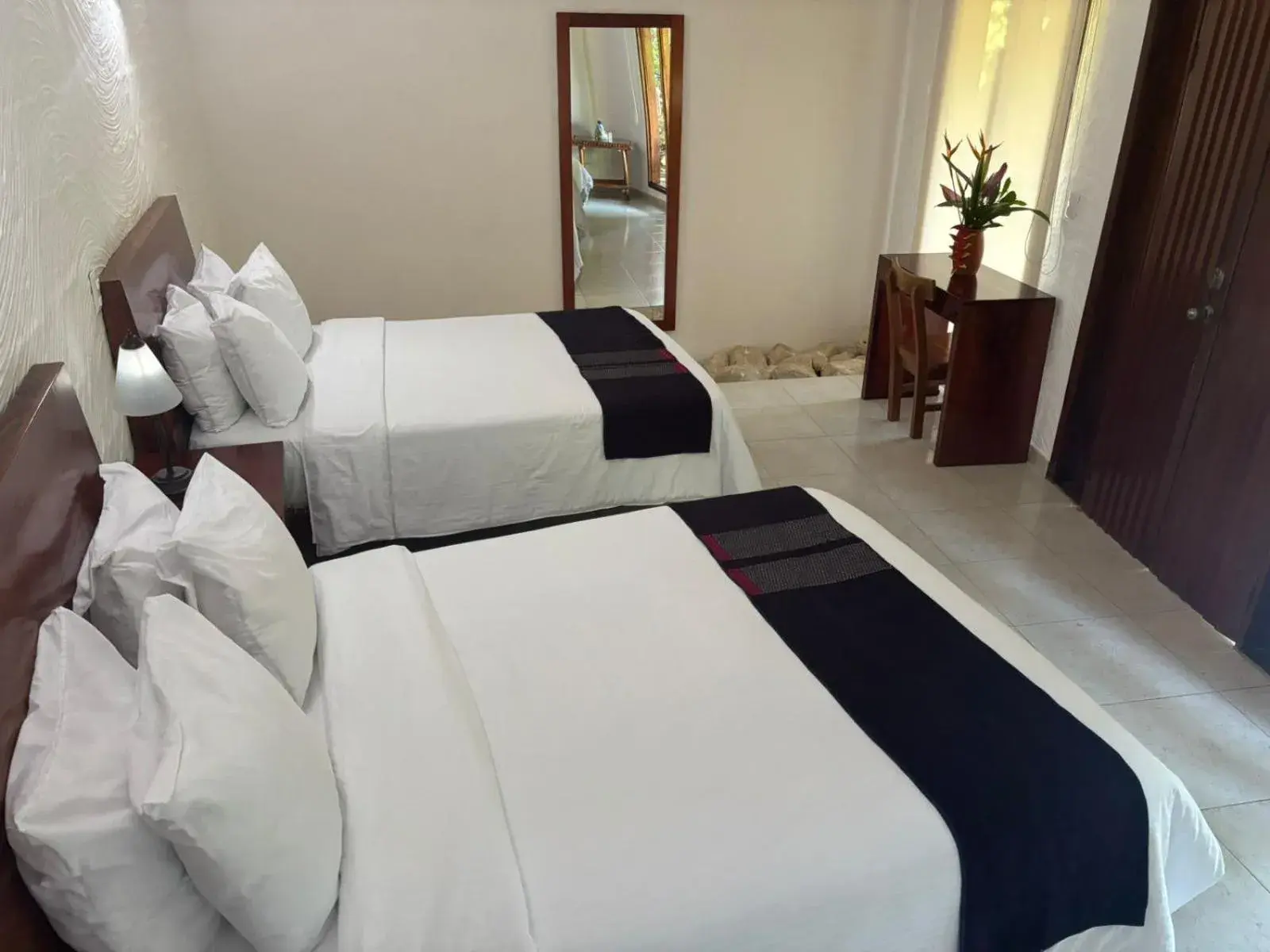 Double Room with Two Double Beds or One Large Bed in Hotel La Aldea del Halach Huinic Double Room with Two Double Beds or One Large Bed in Hotel La Aldea del Halach Huinic