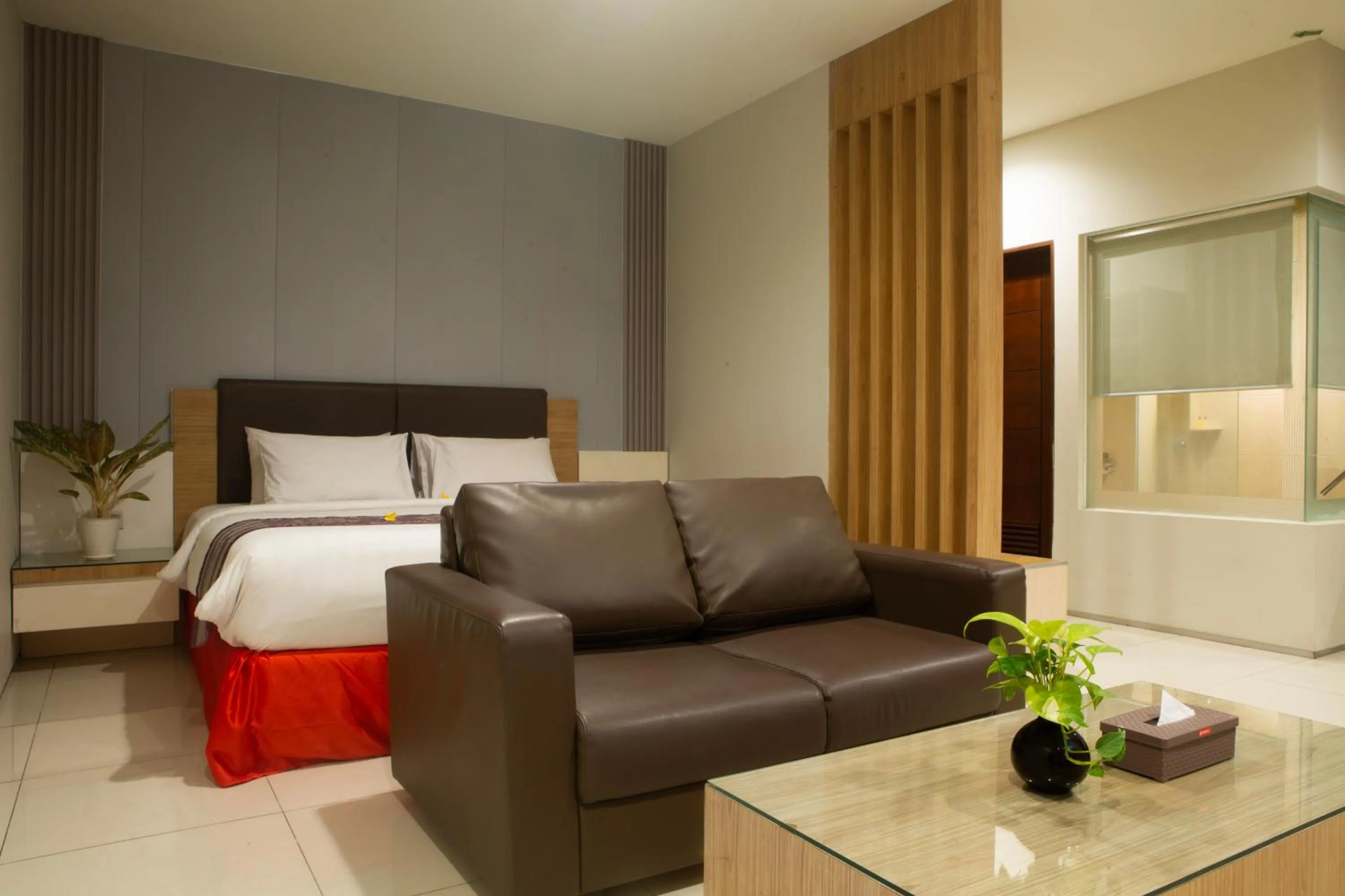 Bed in Lombok Plaza Hotel and Convention