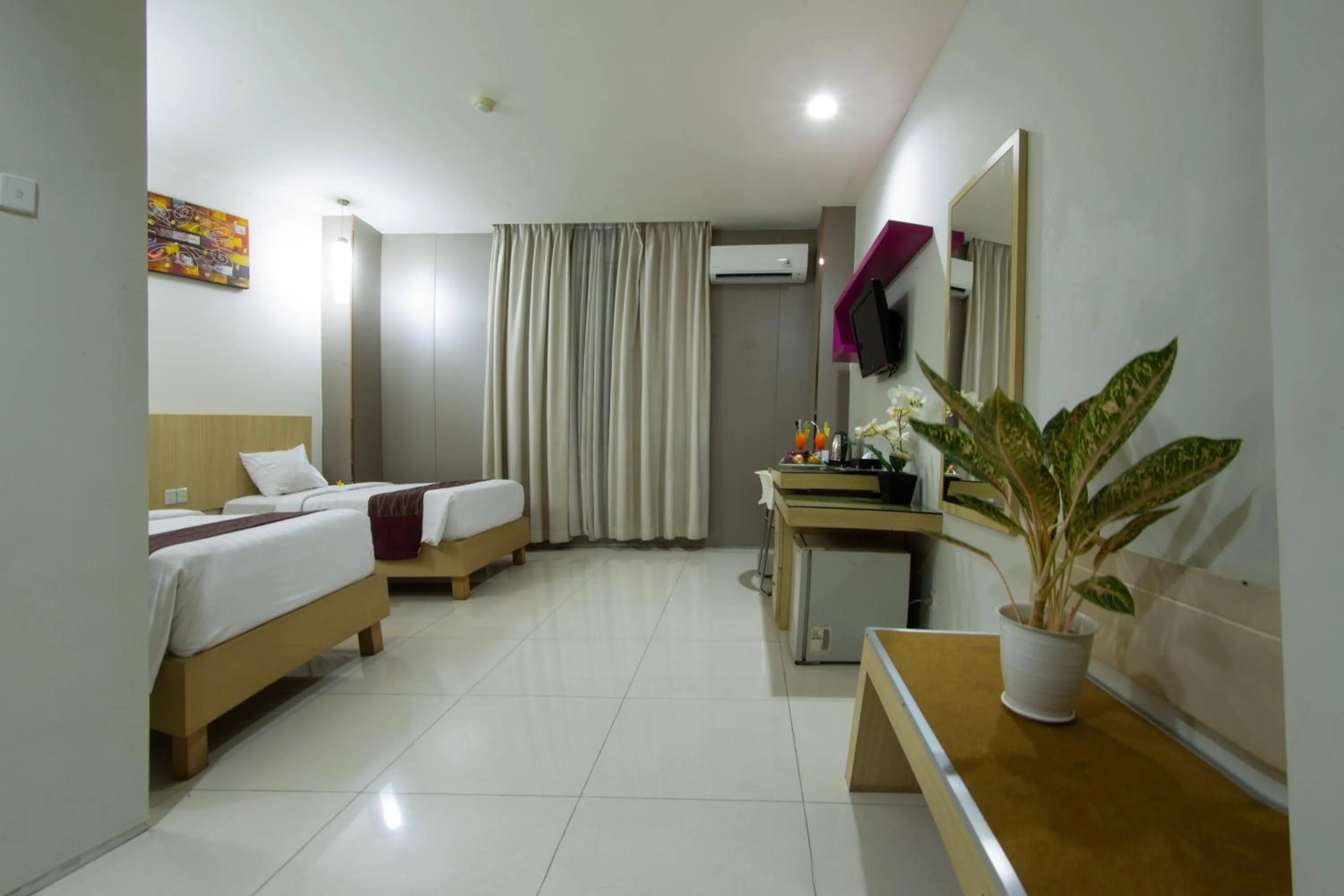 Bed in Lombok Plaza Hotel and Convention