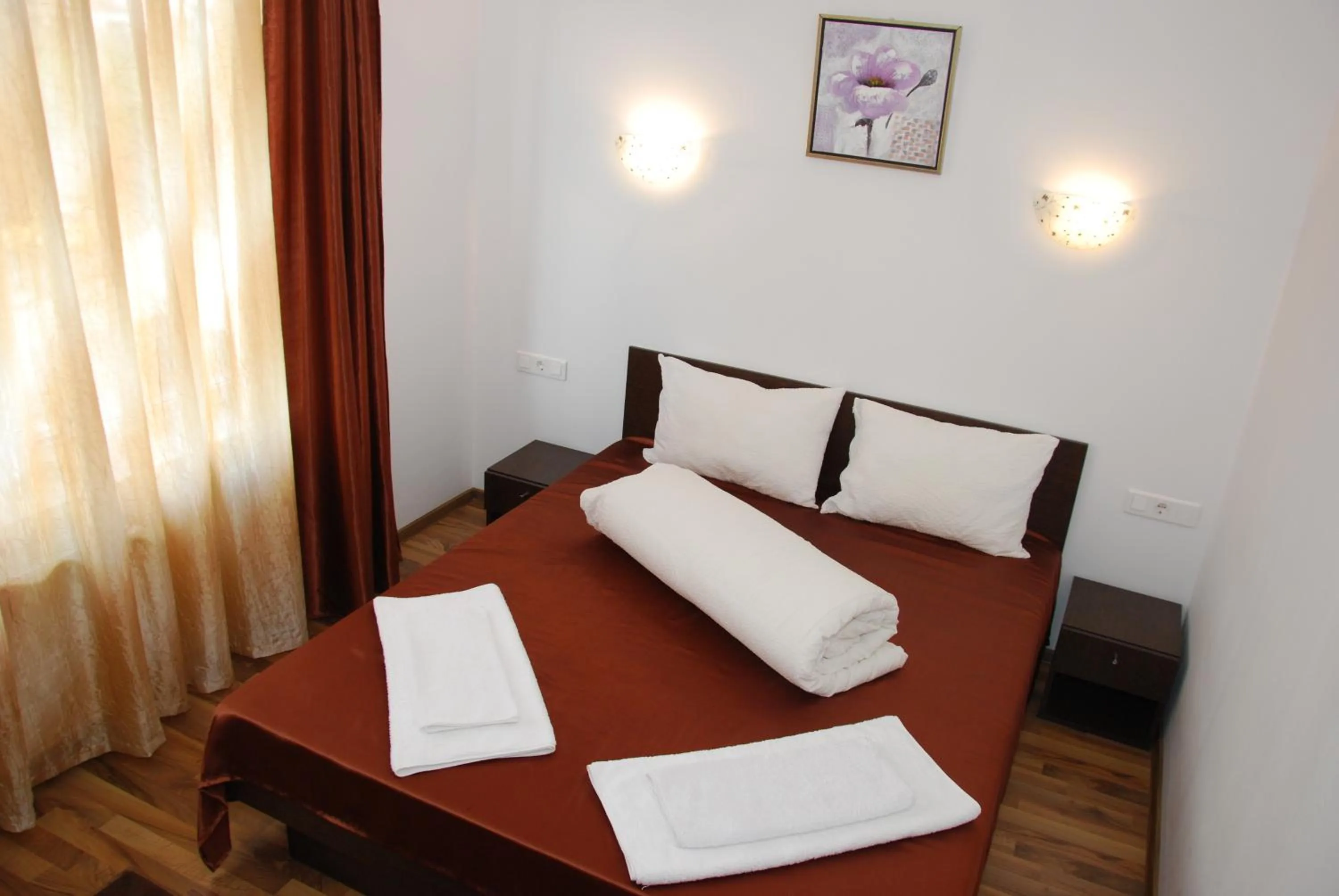 Bed in Pensiunea Zbor