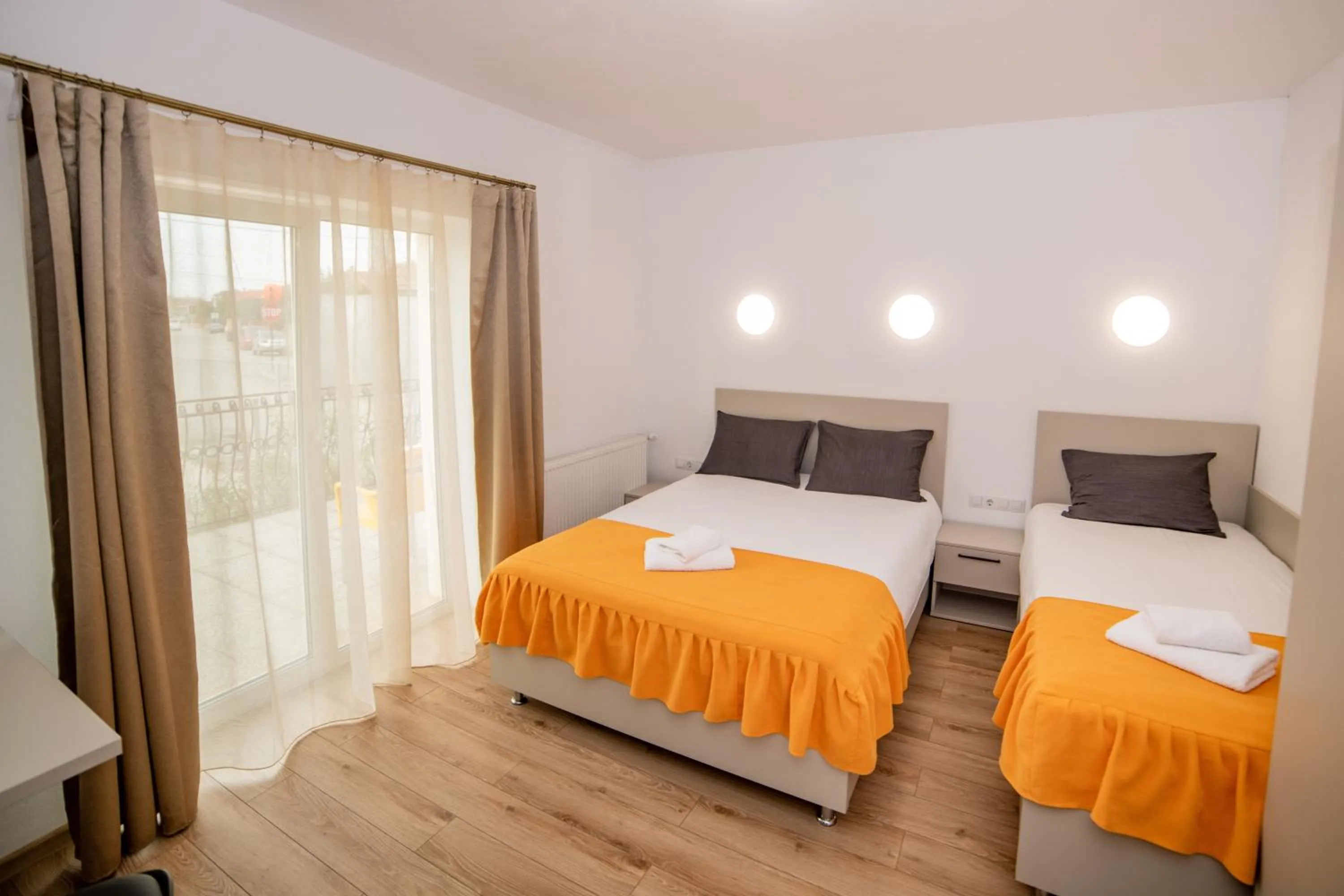 Bed in Pensiunea Zbor