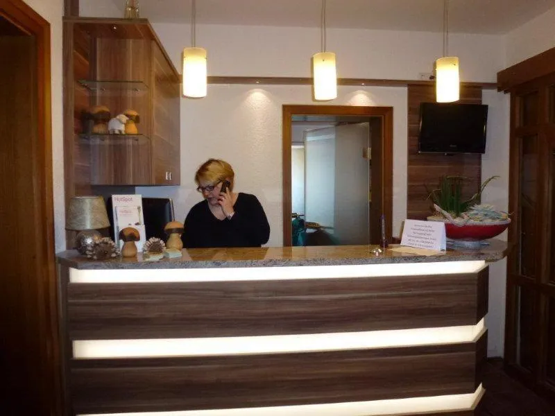 Lobby or reception in Hotel- Restaurant Poststuben