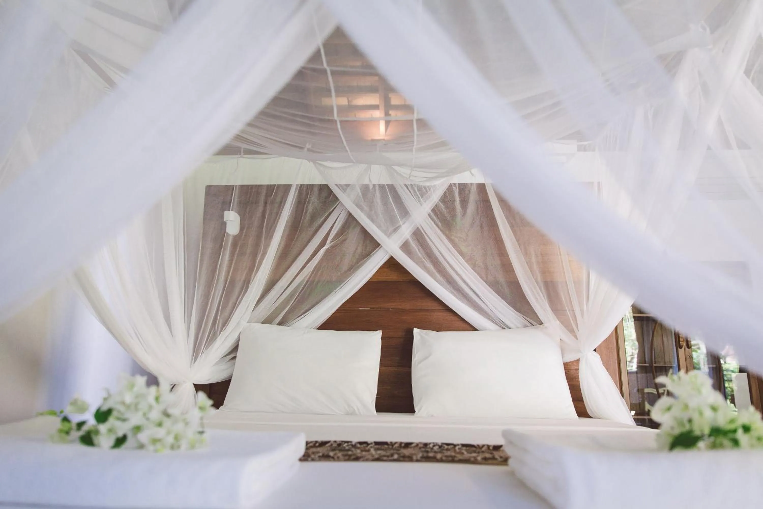 Bed in Koyao Bay Pavilions - Beach Resort and Pool Villas