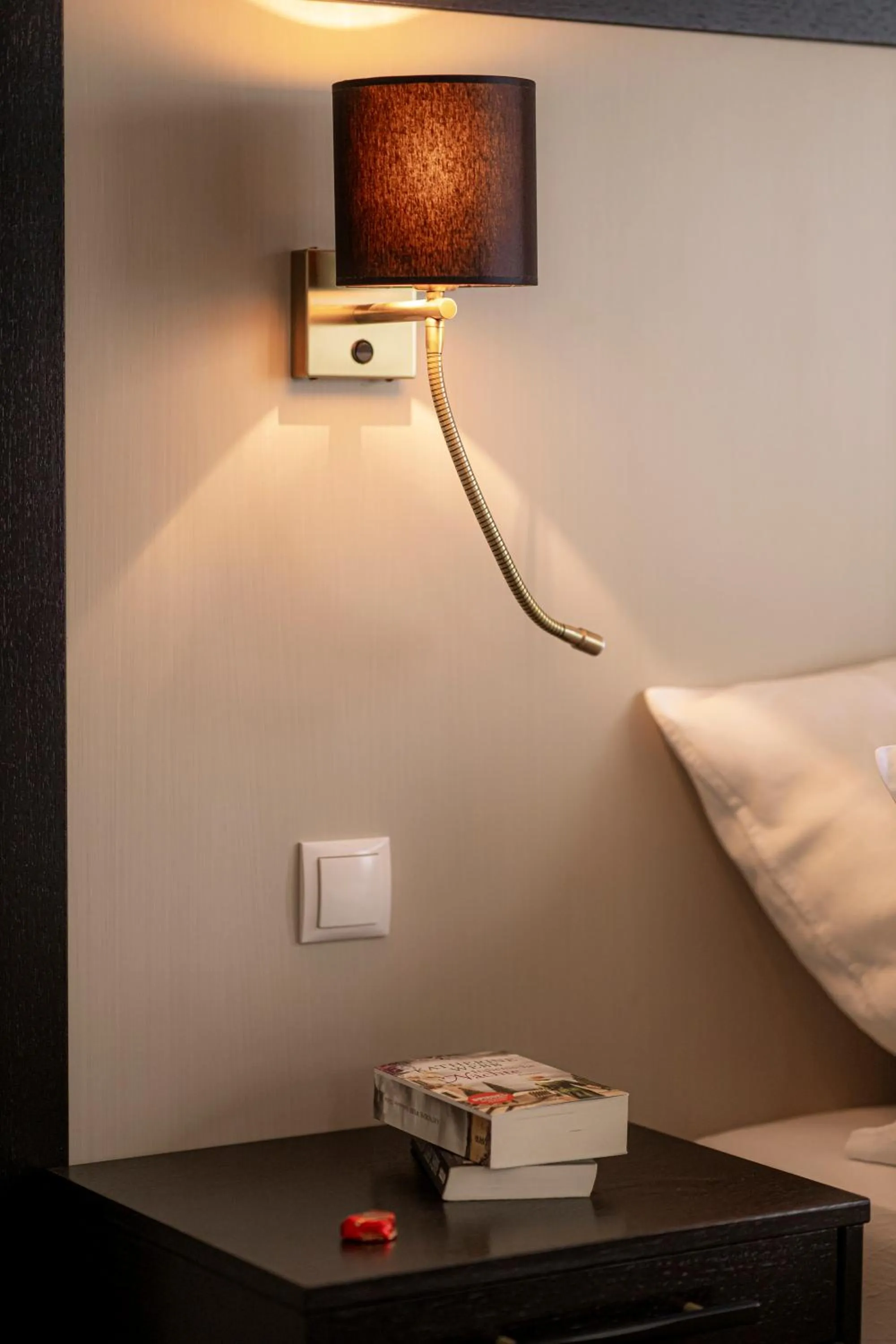 Decorative detail, Bed in Strandhotel Fontana