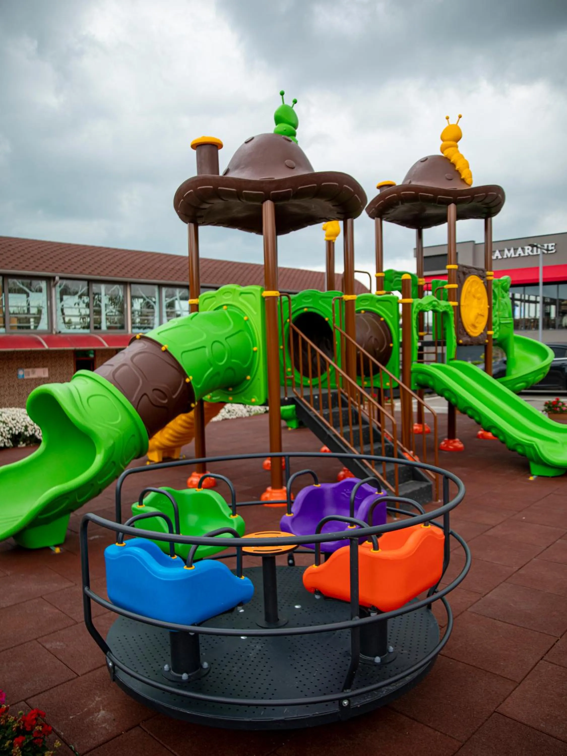 Children play ground in Panorama Villa Lux Hotel
