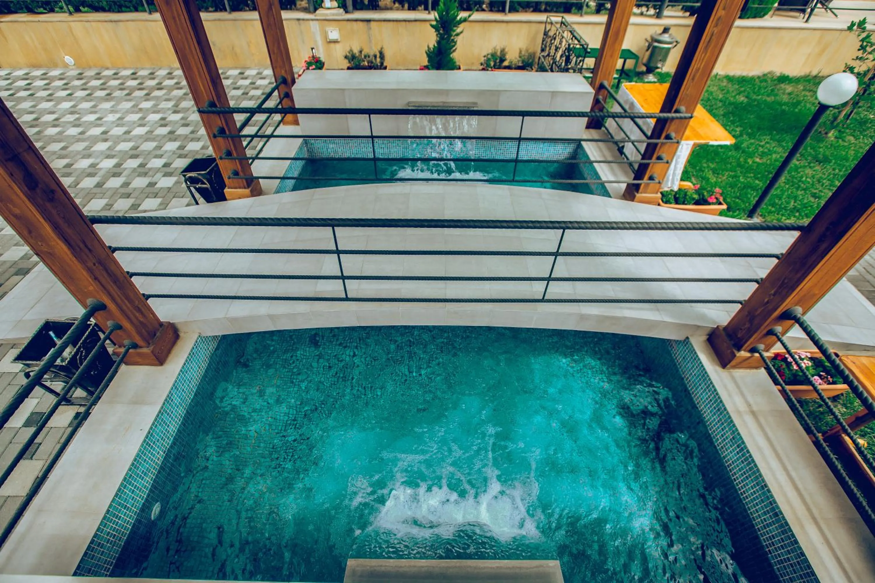 Pool view in Panorama Villa Lux Hotel