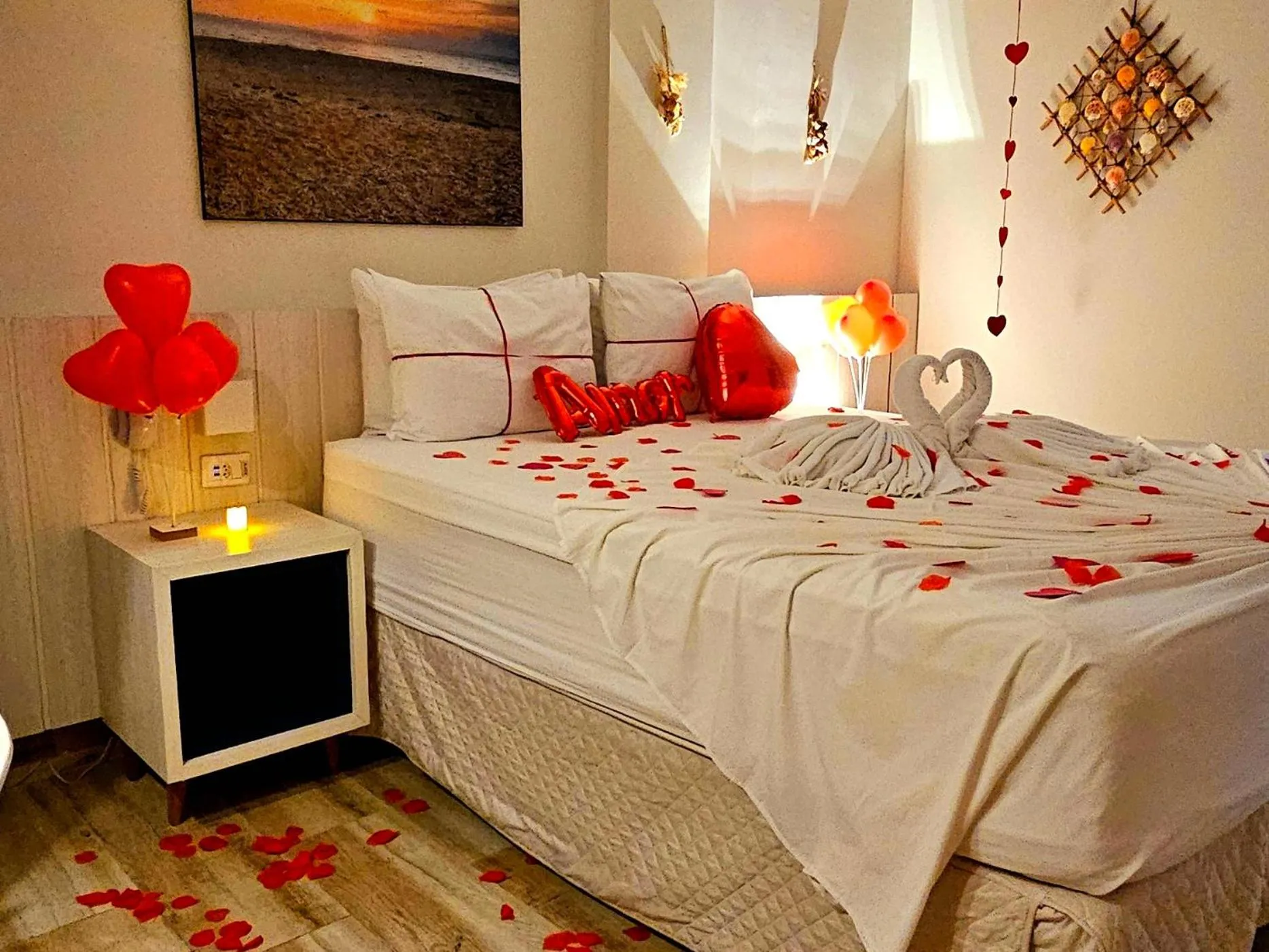 Bed in Hotel Pousada Paradise