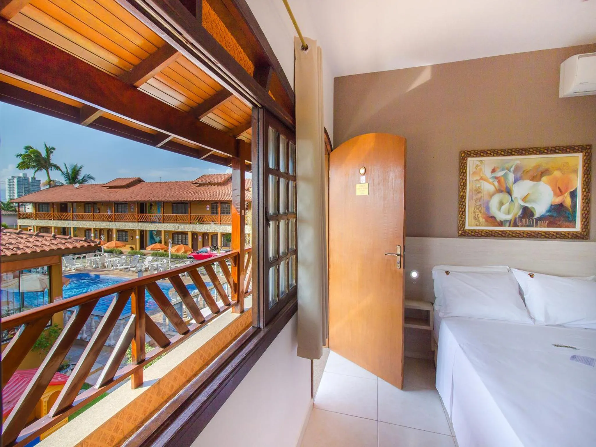 Pool view, Bed in Hotel Pousada Paradise