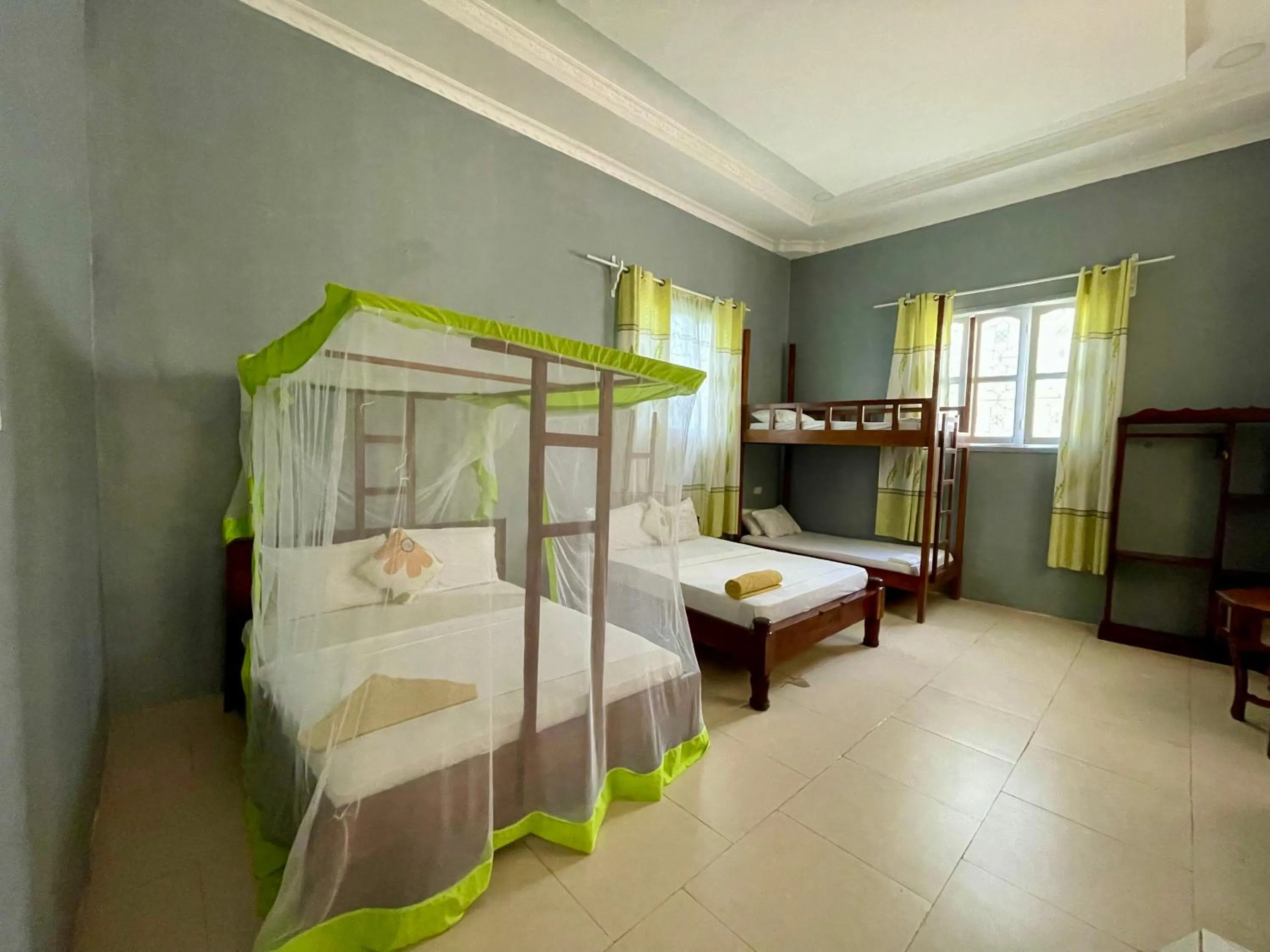 Bed in Green's Hostel Nungwi