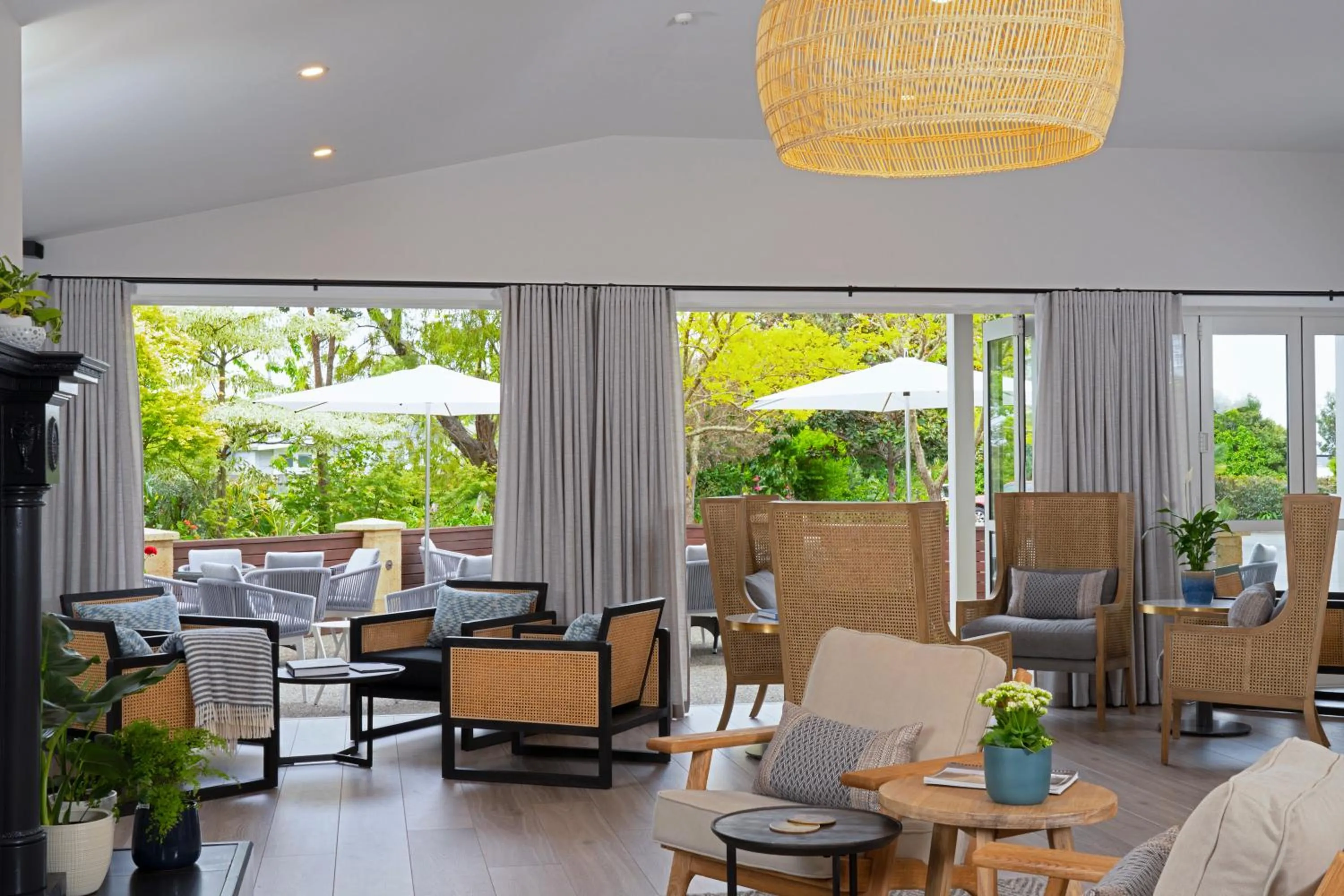 Patio in Ratanui Lodge