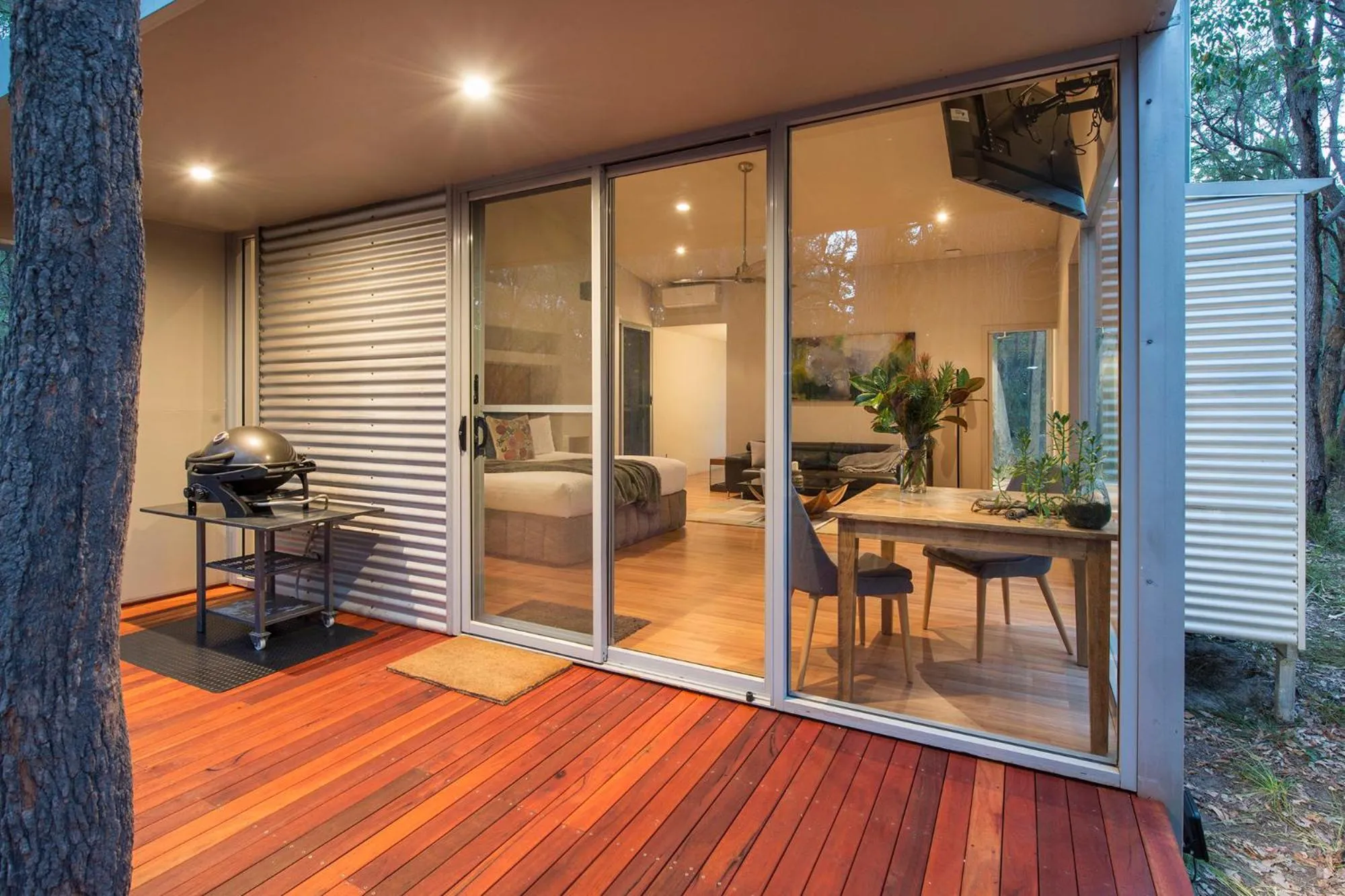 Facade/entrance in Hidden Valley Forest Retreat
