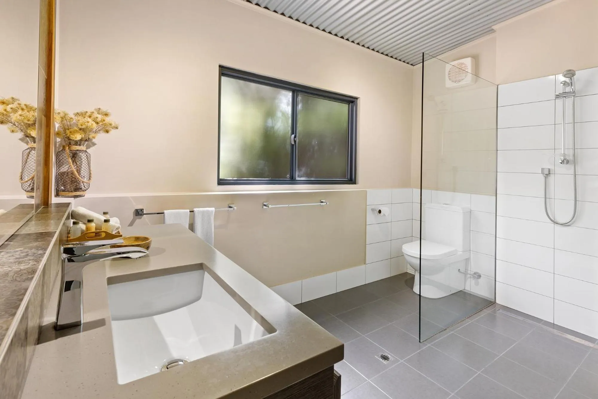 Bathroom in Hidden Valley Forest Retreat