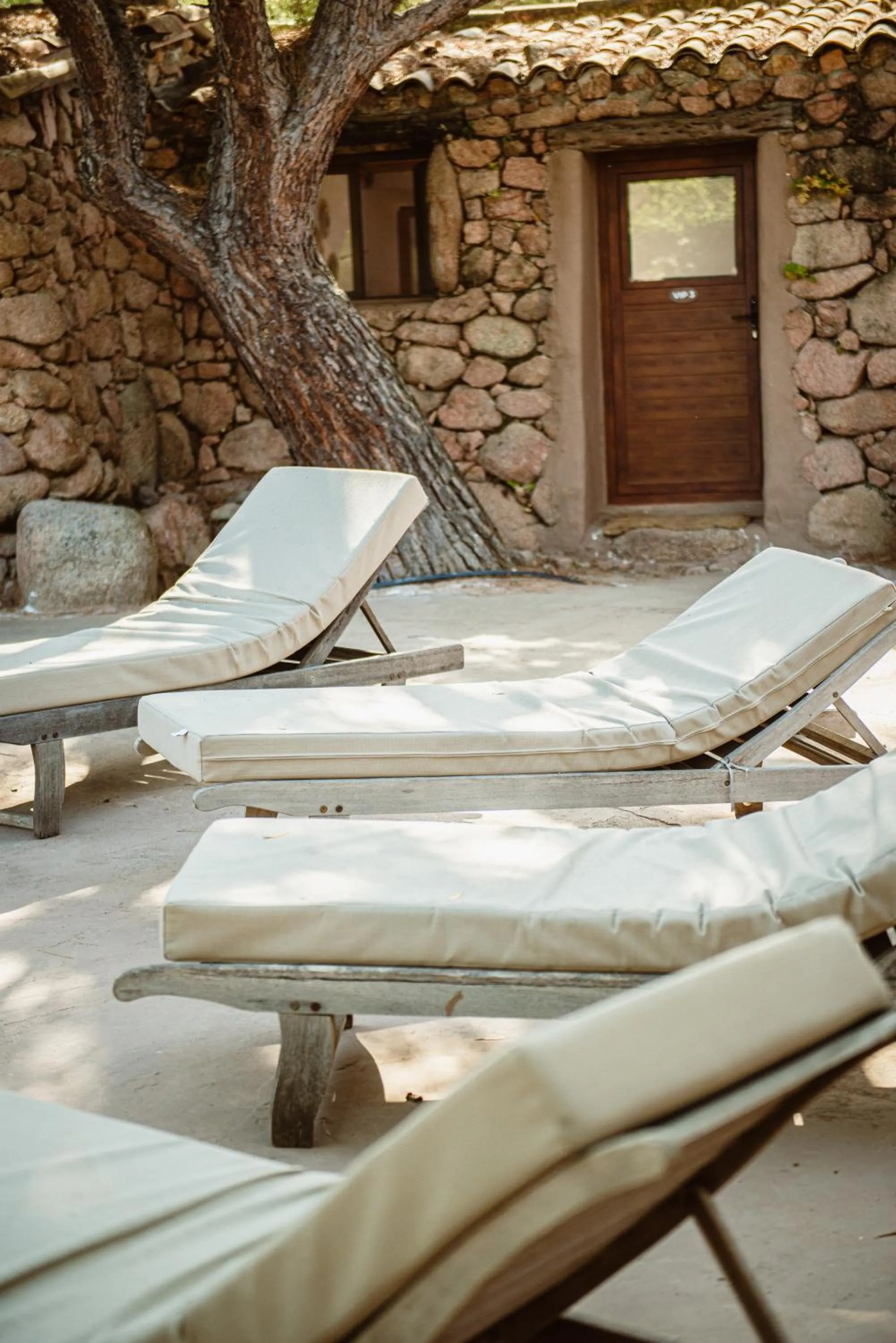 sunbed in Ranch Campo Palombaggia