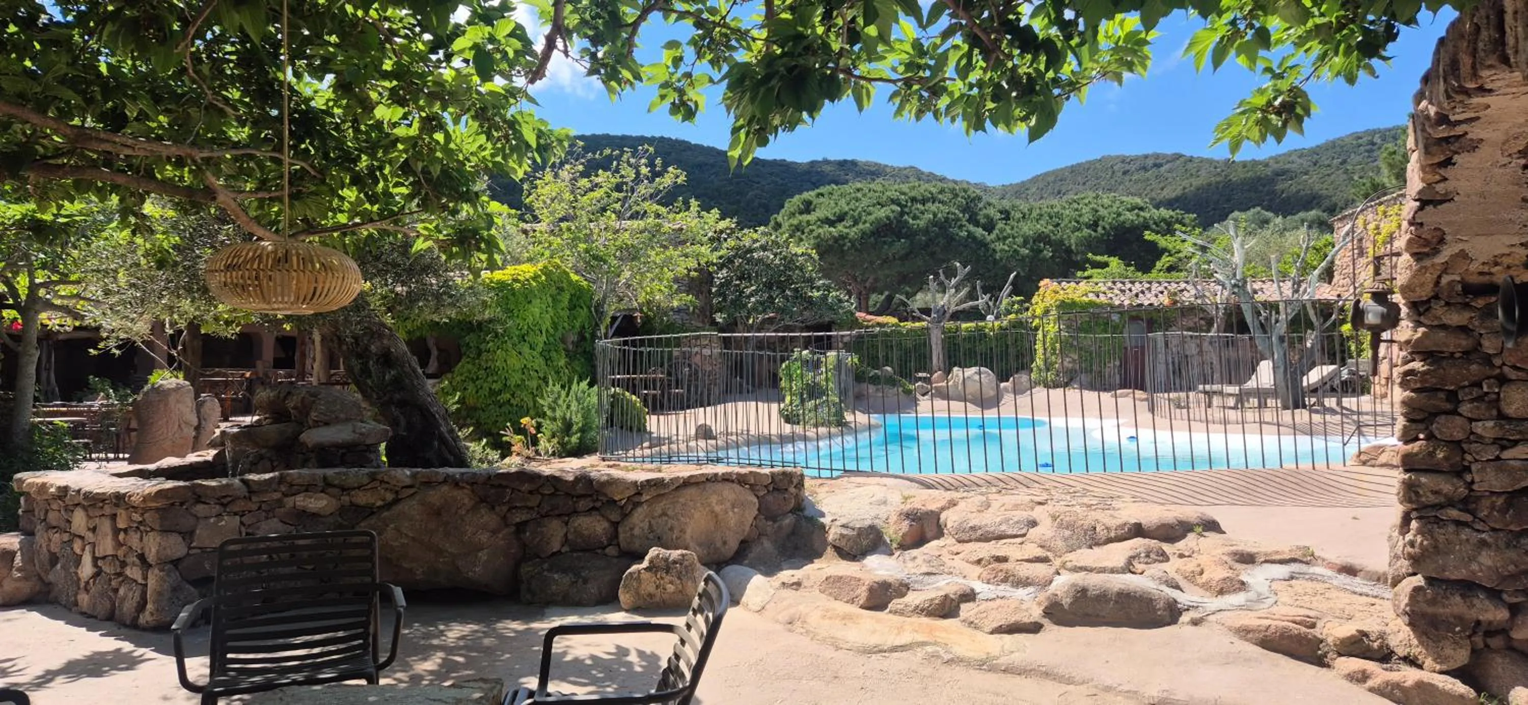 Pool view in Ranch Campo Palombaggia