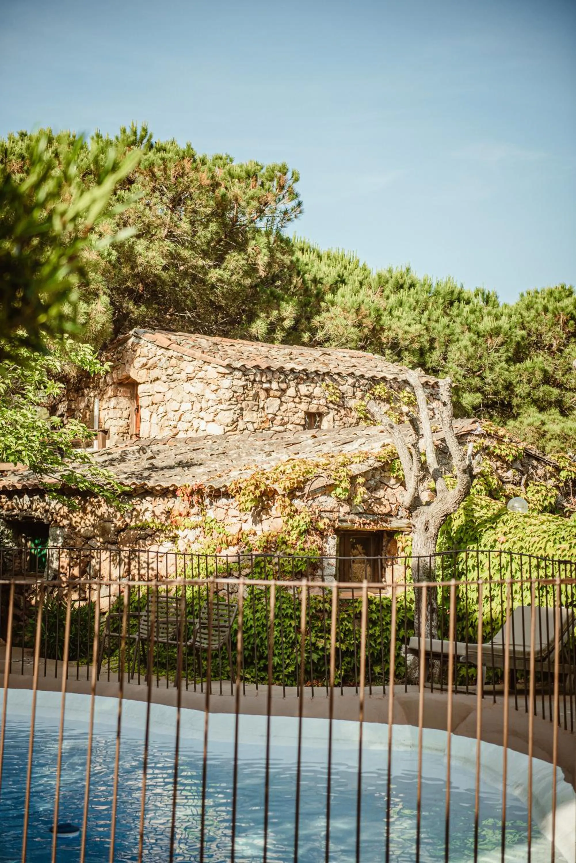 Pool view in Ranch Campo Palombaggia