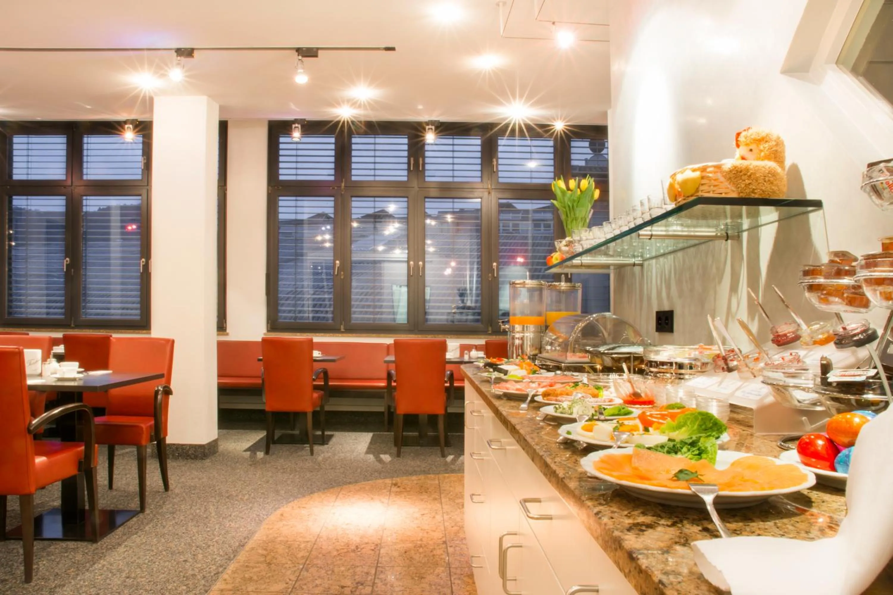 Buffet breakfast in Hotel Rommel