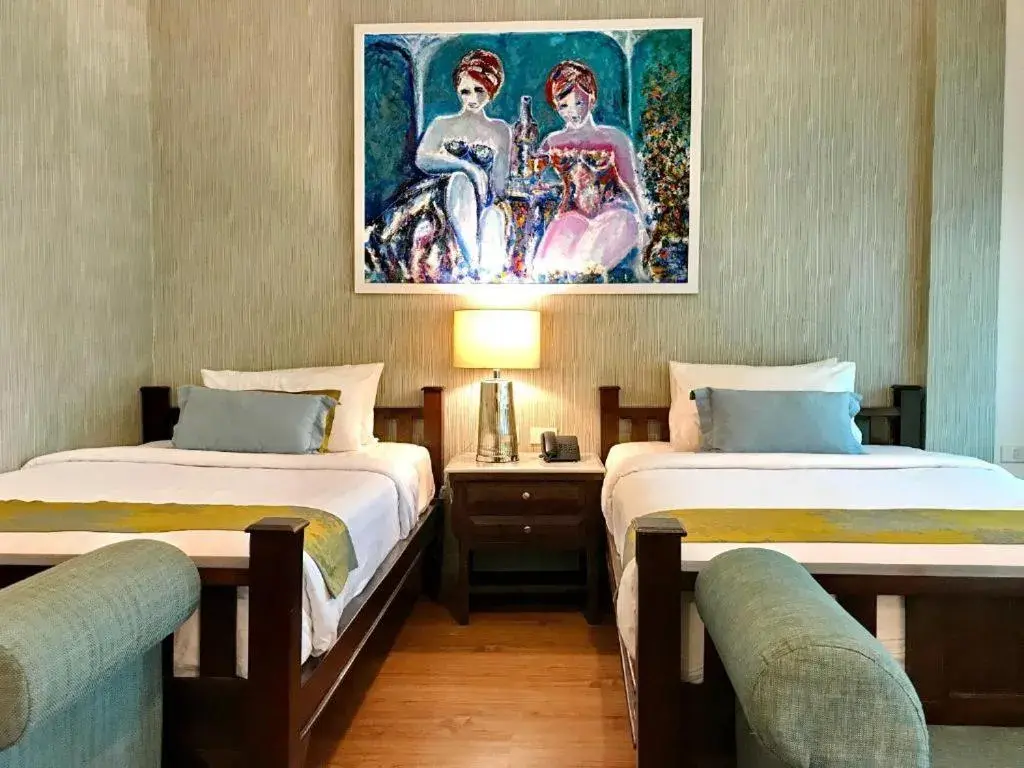 Premium Deluxe 2 Twin City View with Balcony in Casa Blanca Boutique Hotel - SHA Plus Premium Deluxe 2 Twin City View with Balcony in Casa Blanca Boutique Hotel - SHA Plus