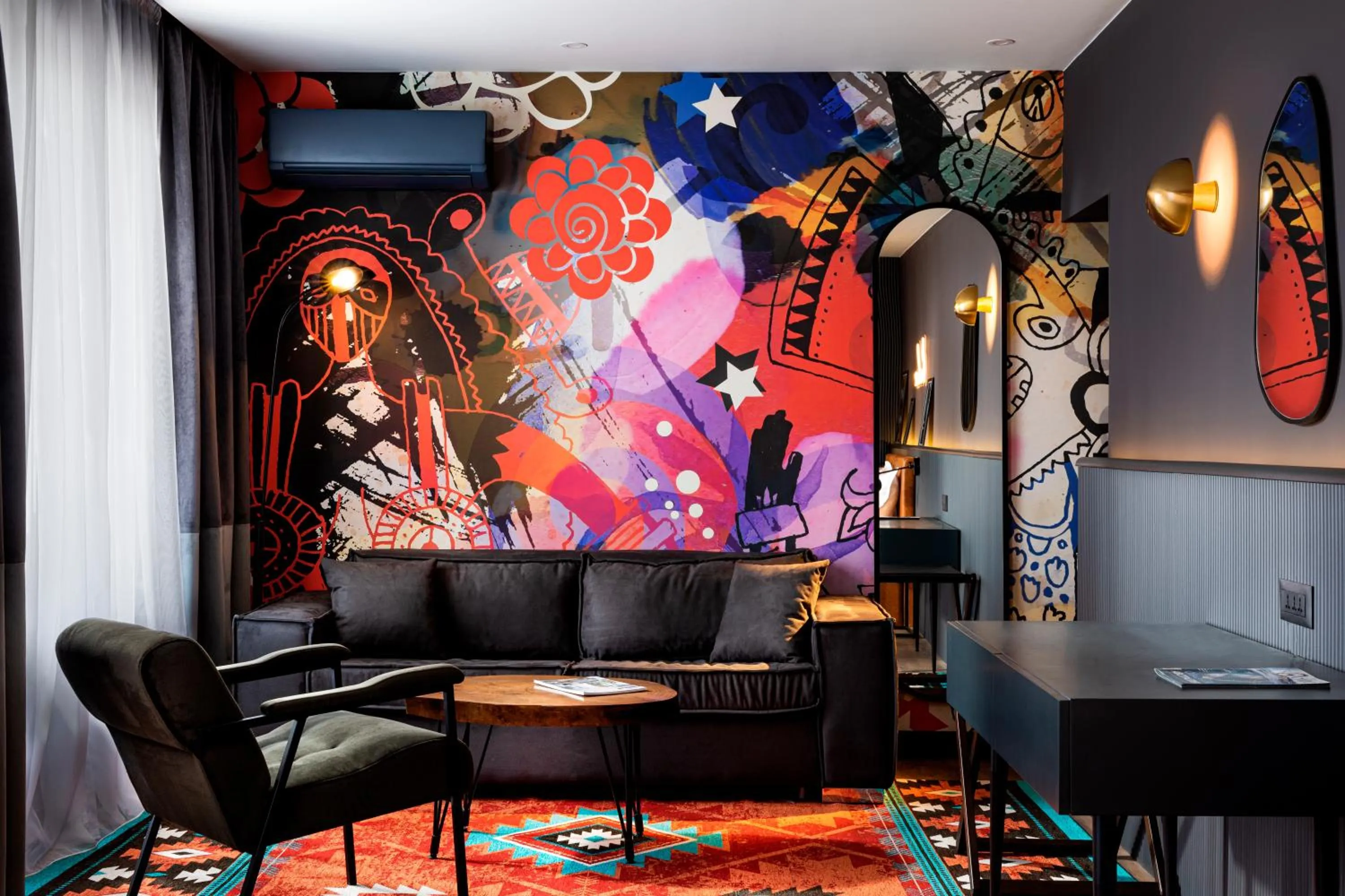 Seating area in Rila Hotel Sofia