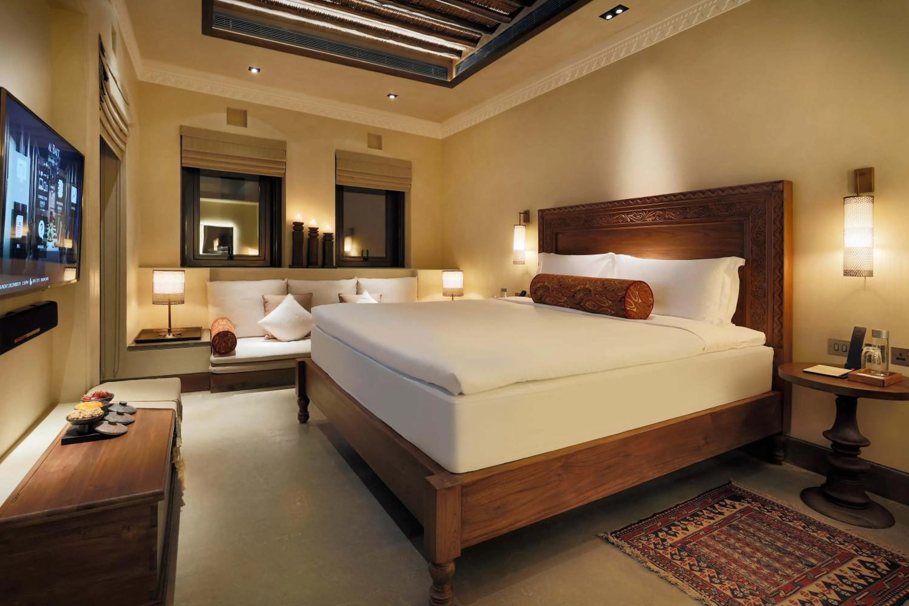 Bed in The Chedi Al Bait, Sharjah