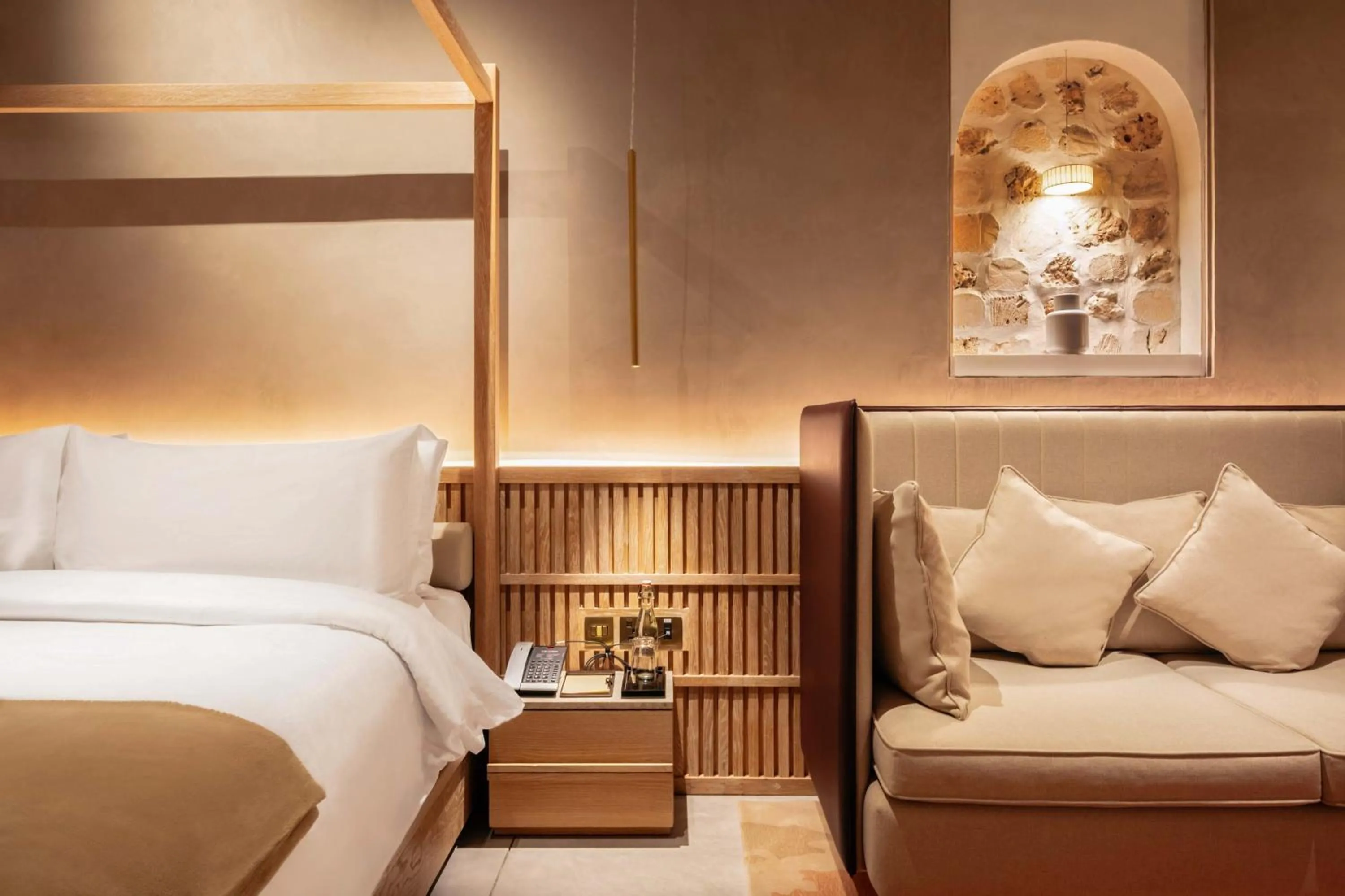 Bed in The Chedi Al Bait, Sharjah