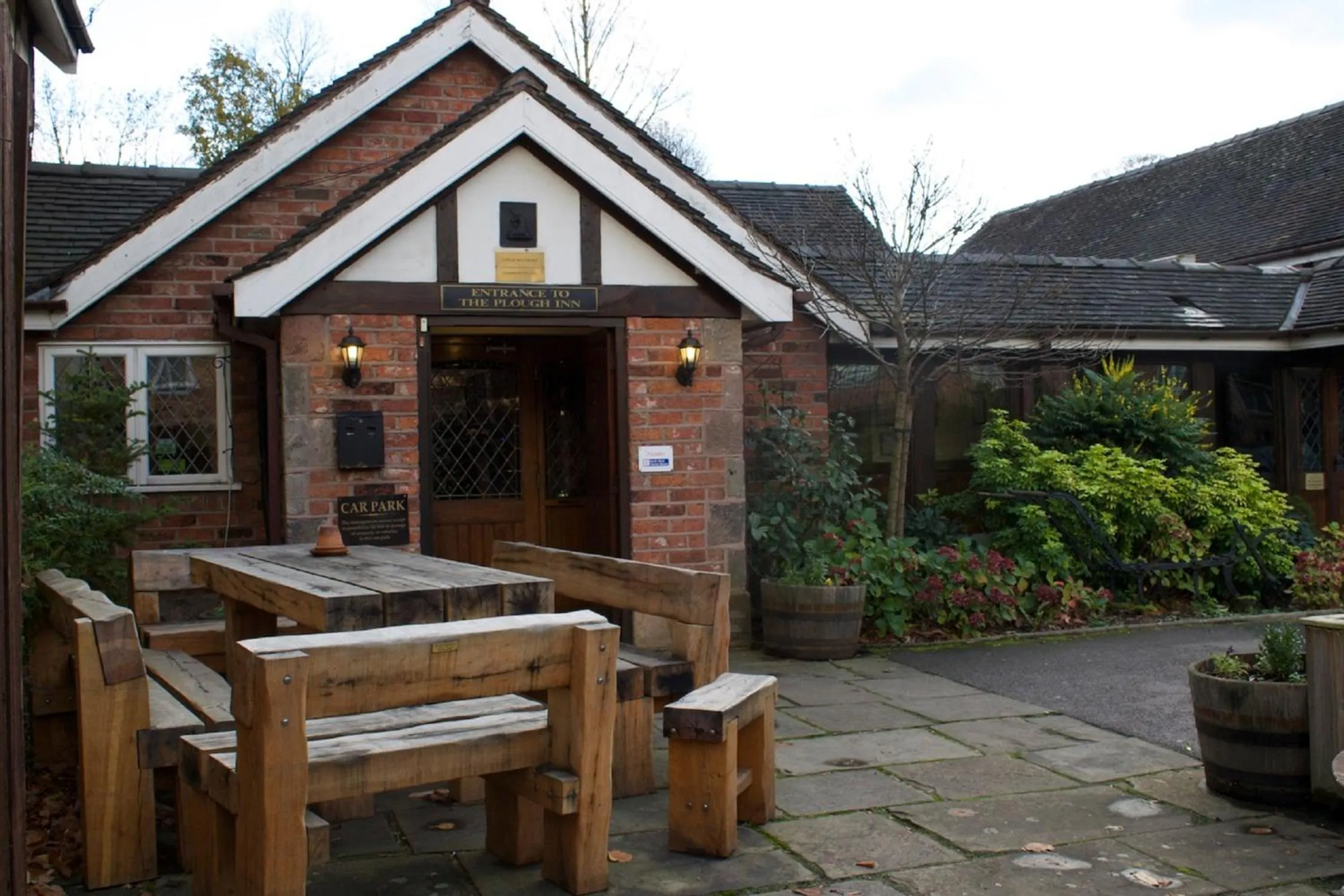Patio in The Plough Inn & Restaurant