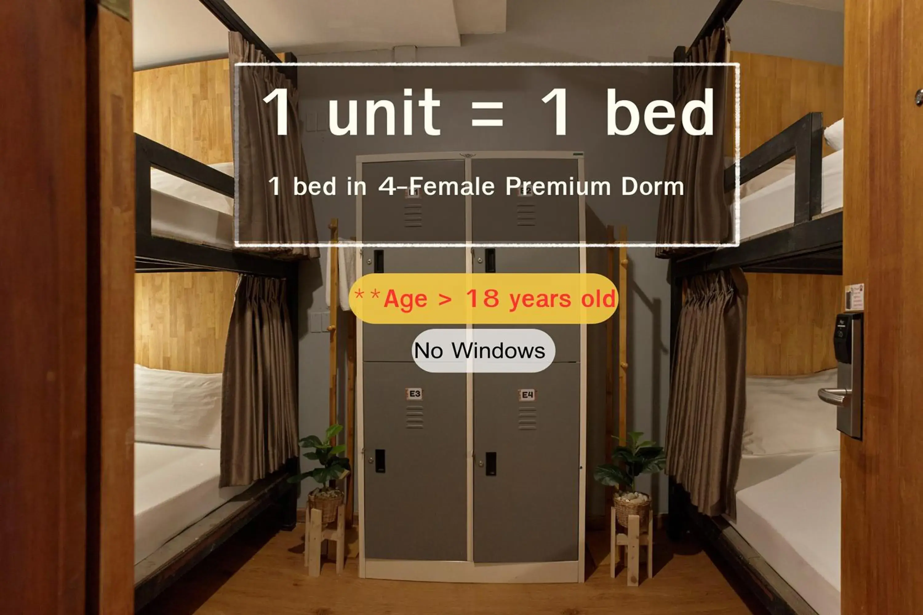 Bed in 4-Bed Female Dormitory Room in Timber Hostel Bed in 4-Bed Female Dormitory Room in Timber Hostel