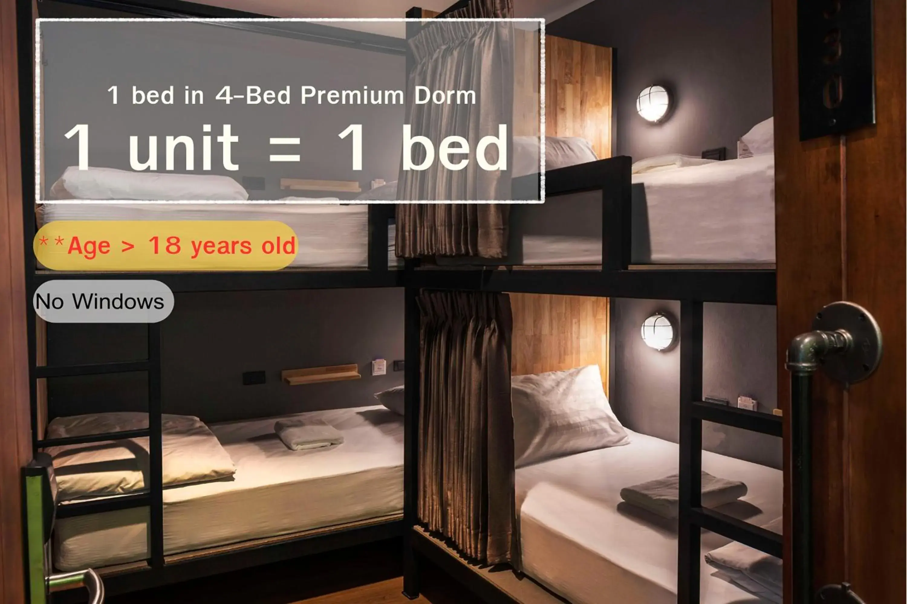 Bed in 4-Bed Mixed Dormitory Room in Timber Hostel Bed in 4-Bed Mixed Dormitory Room in Timber Hostel