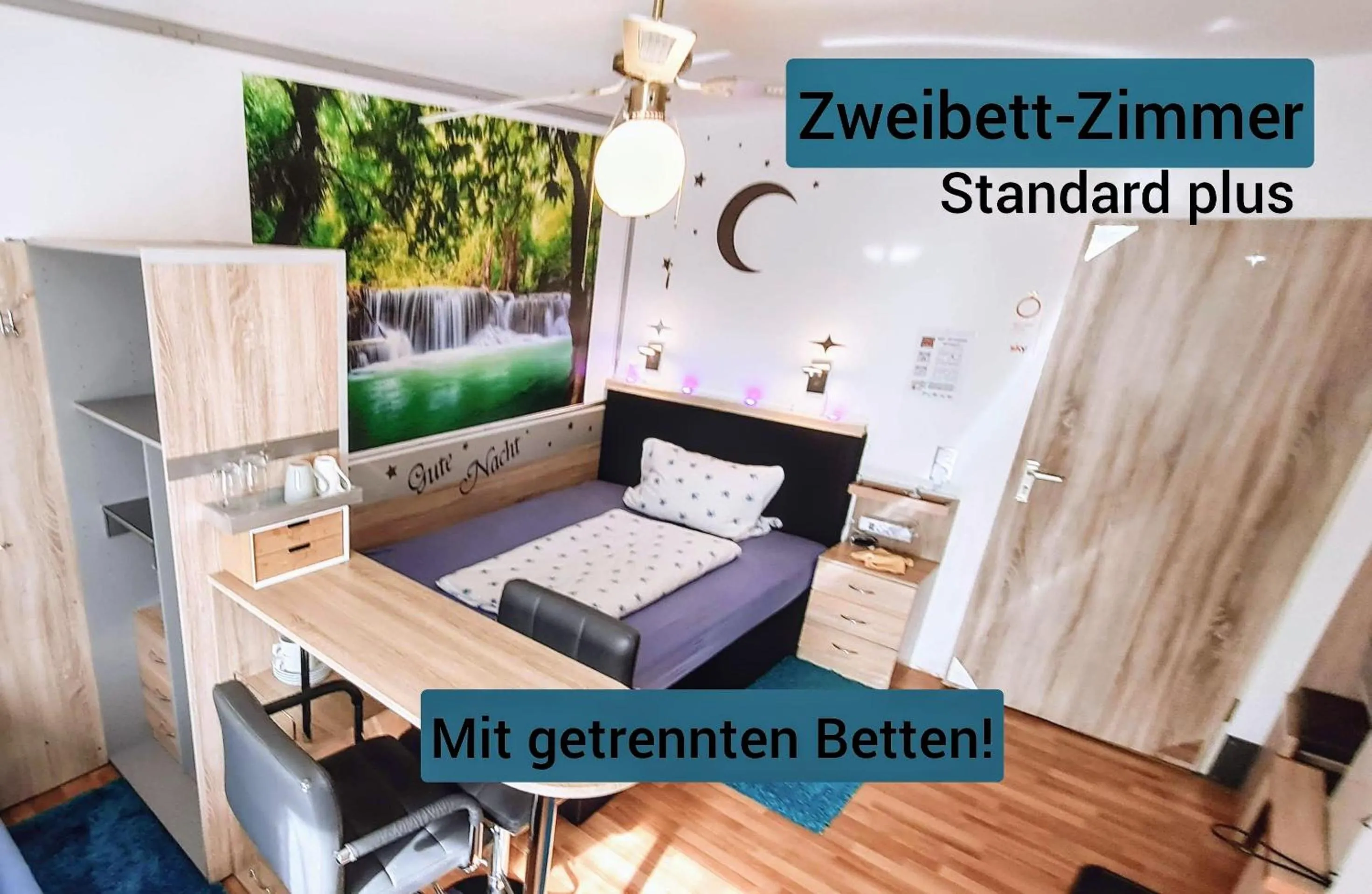 Bed in Hotel Garni Rodenbach