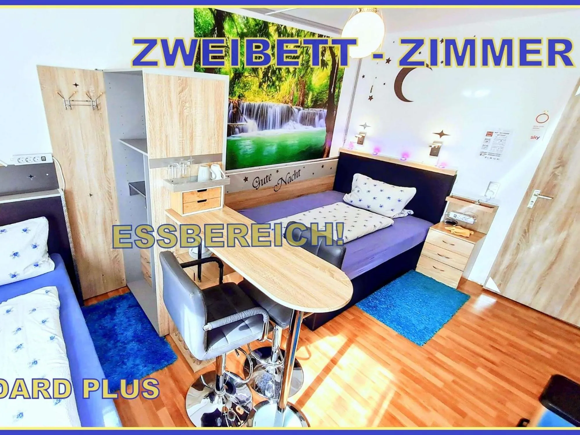 Bed in Hotel Garni Rodenbach