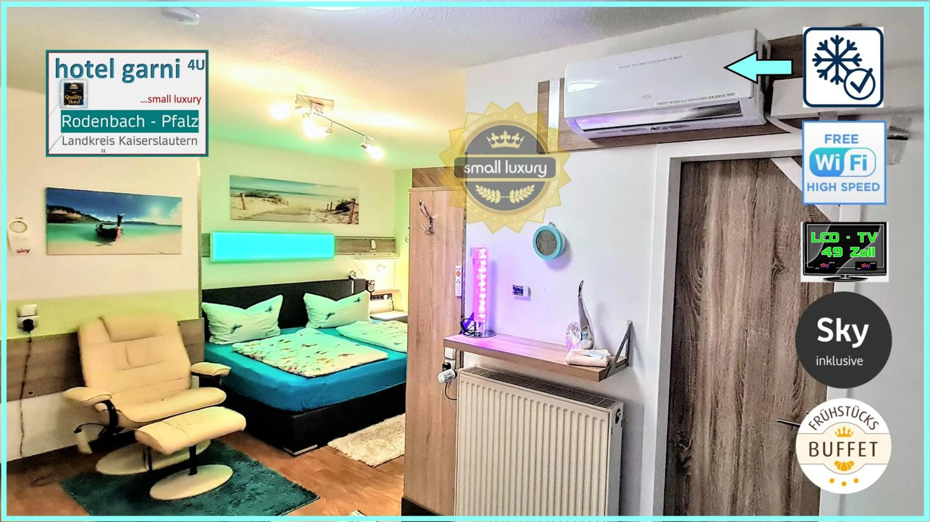 Photo of the whole room, Bed in Hotel Garni Rodenbach