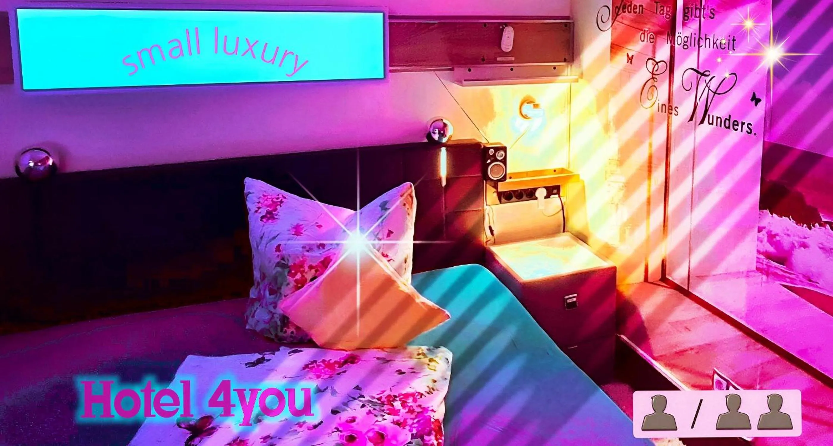 Bed in Hotel Garni Rodenbach