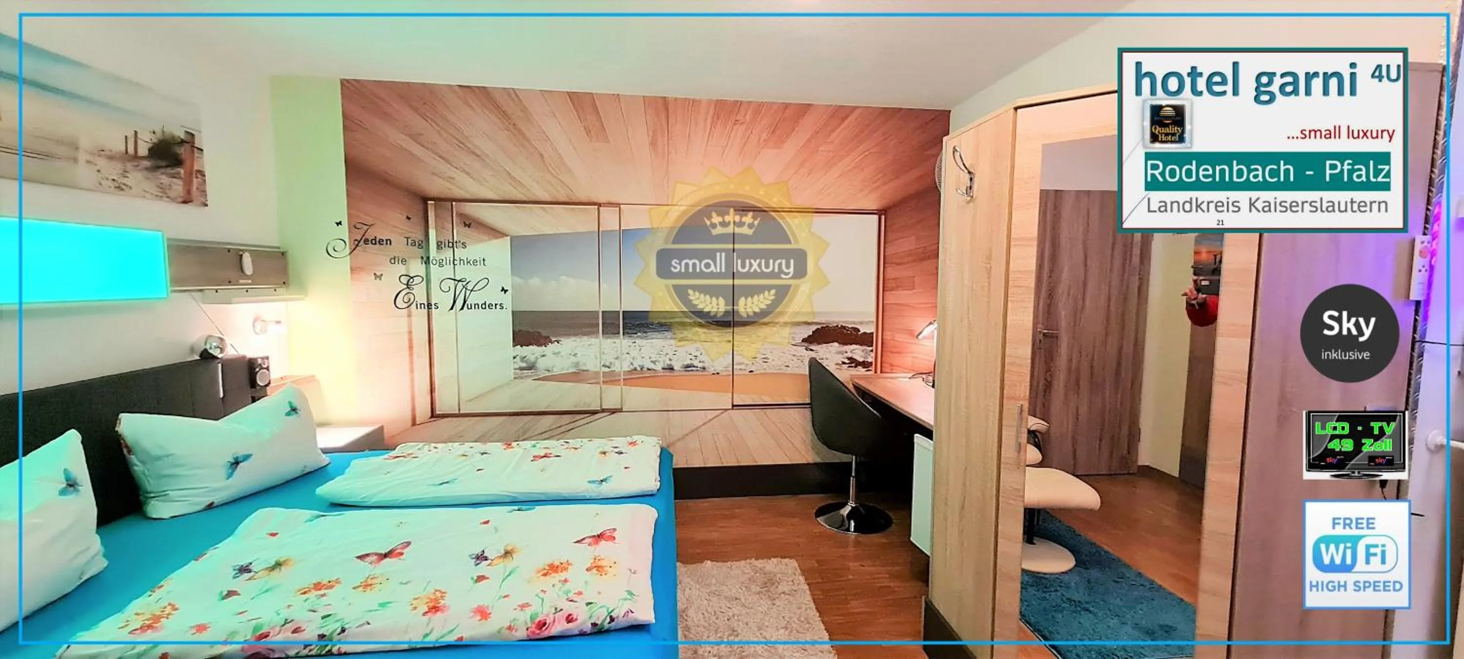 Photo of the whole room, Bed in Hotel Garni Rodenbach