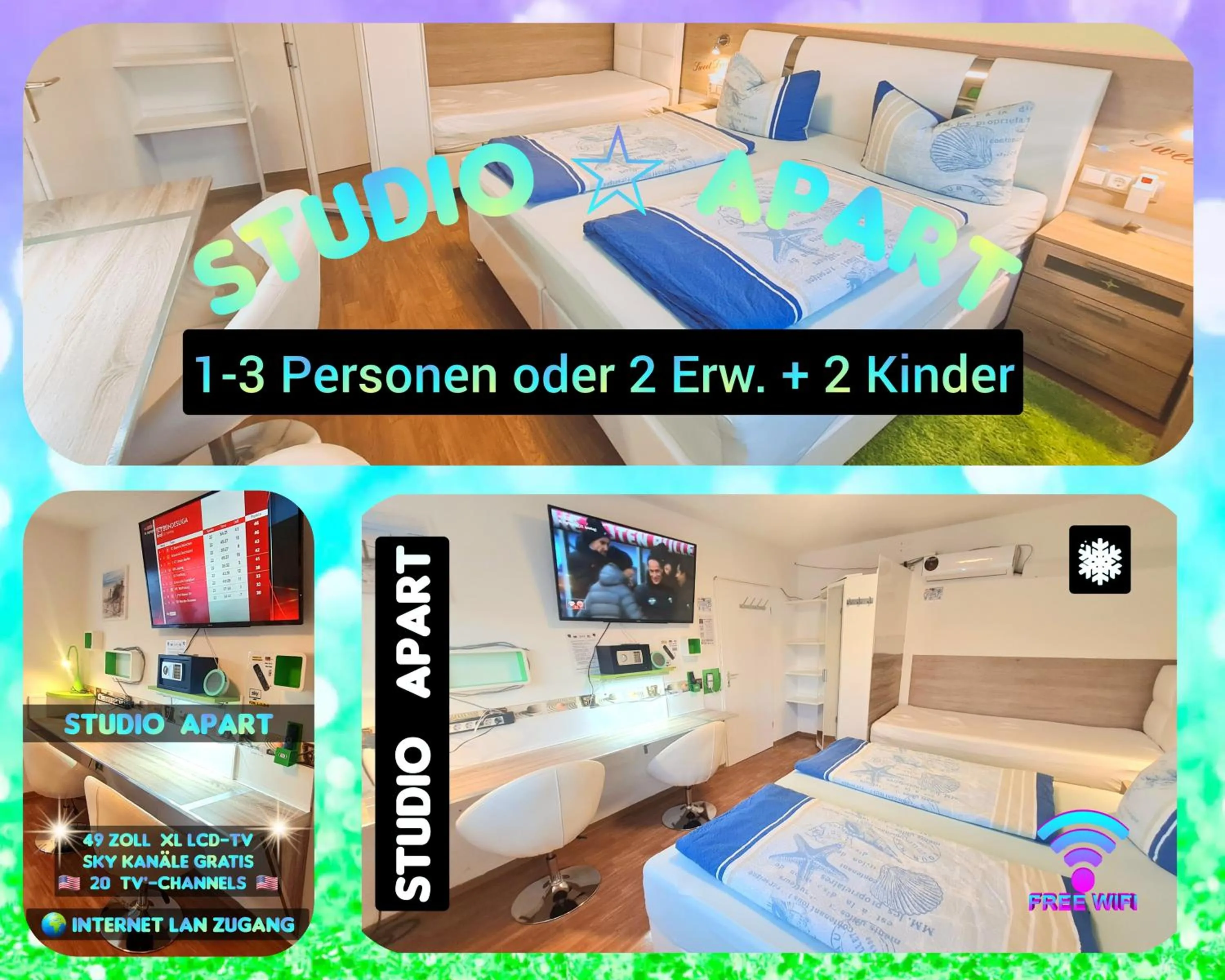 Bed in Hotel Garni Rodenbach