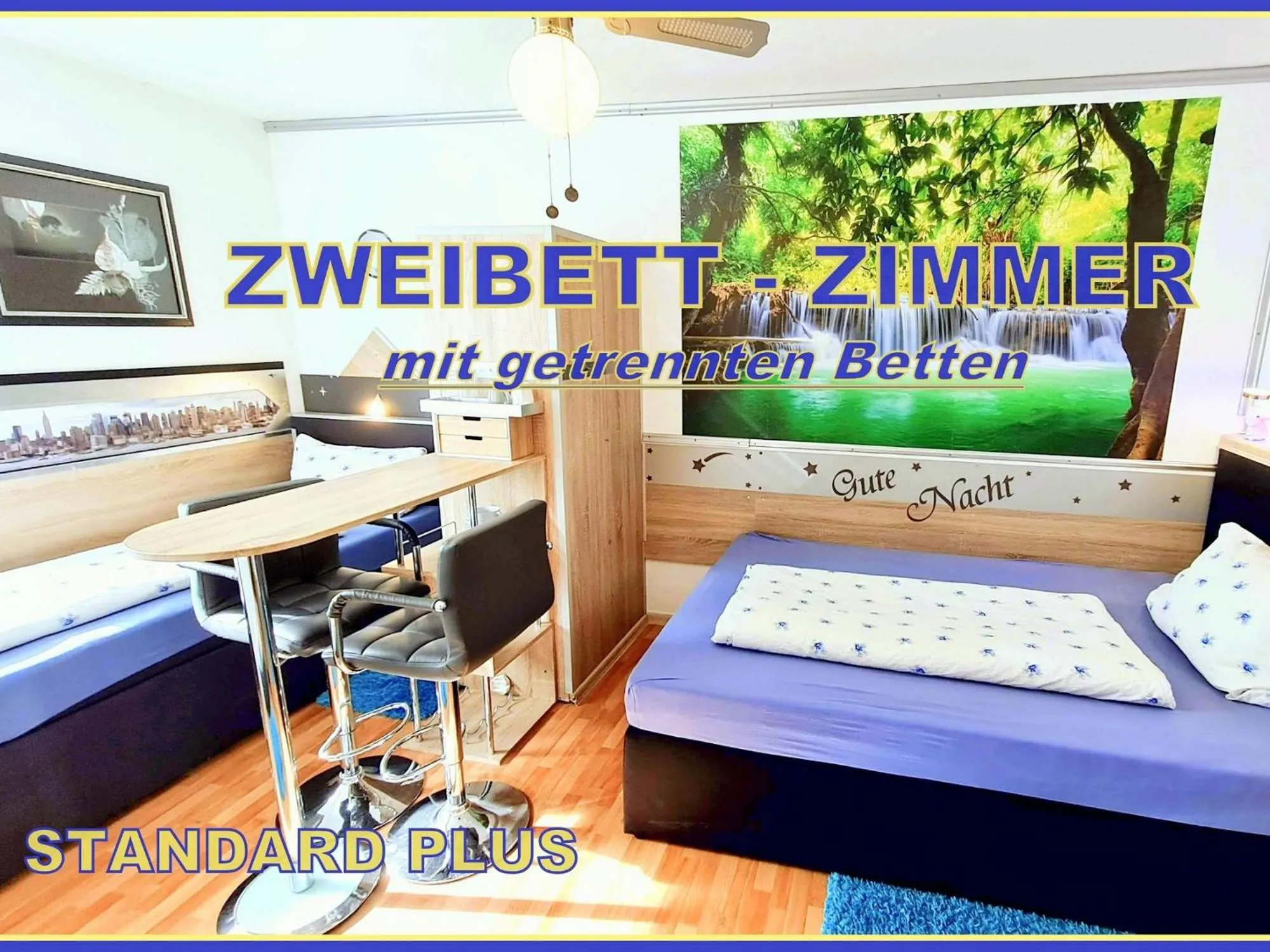 Bed in Hotel Garni Rodenbach